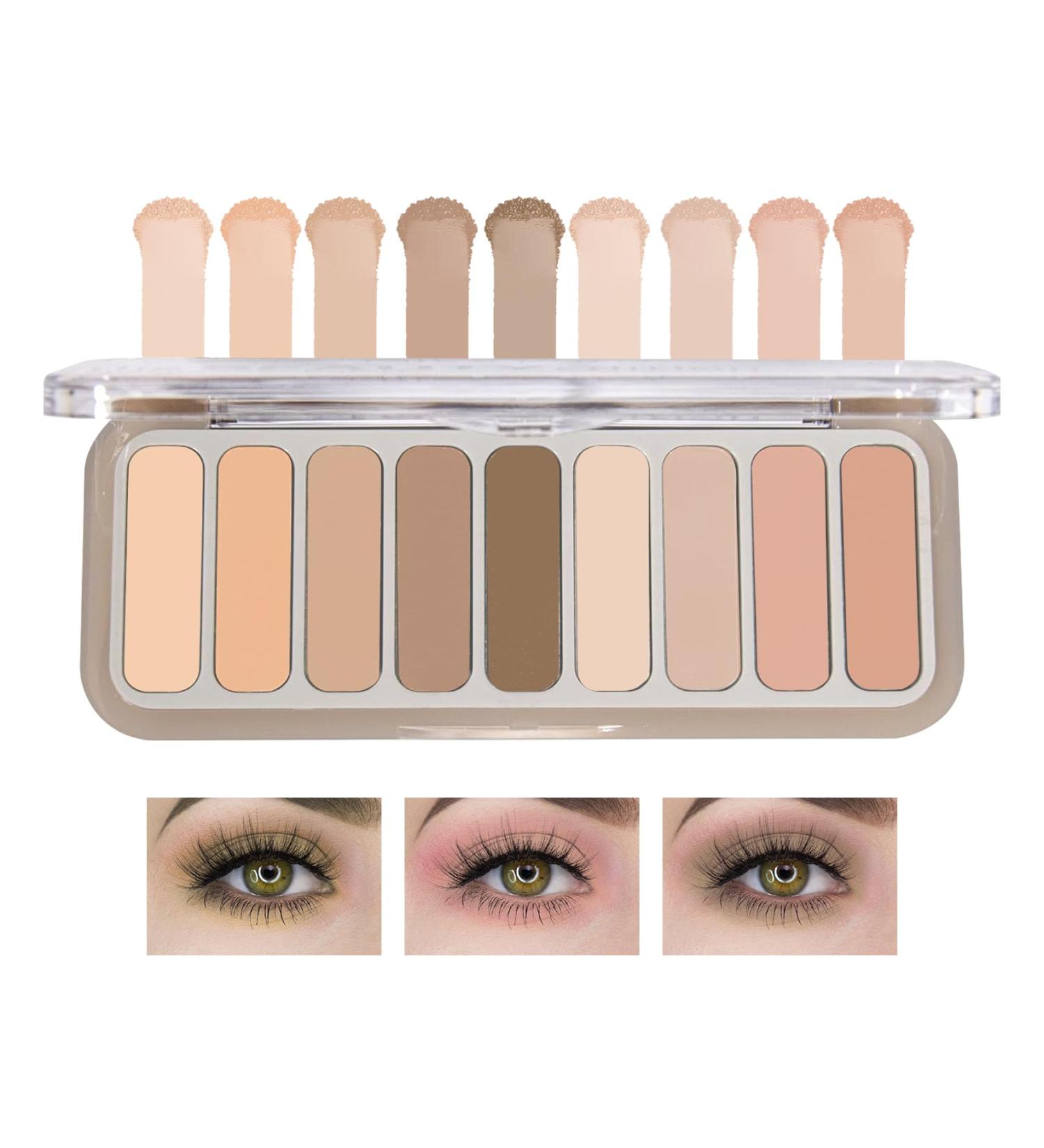 9 Colors Eyeshadow Palette Matte Nude Eye Makeup Palette Ultra-Blendable Long Lasting High Pigmented Waterproof Nudes Neutral Smooth Eye Shadow Palette for Women Natural Charming Looking #04 9 Colors #04 - Buy Online on GoSupps.com