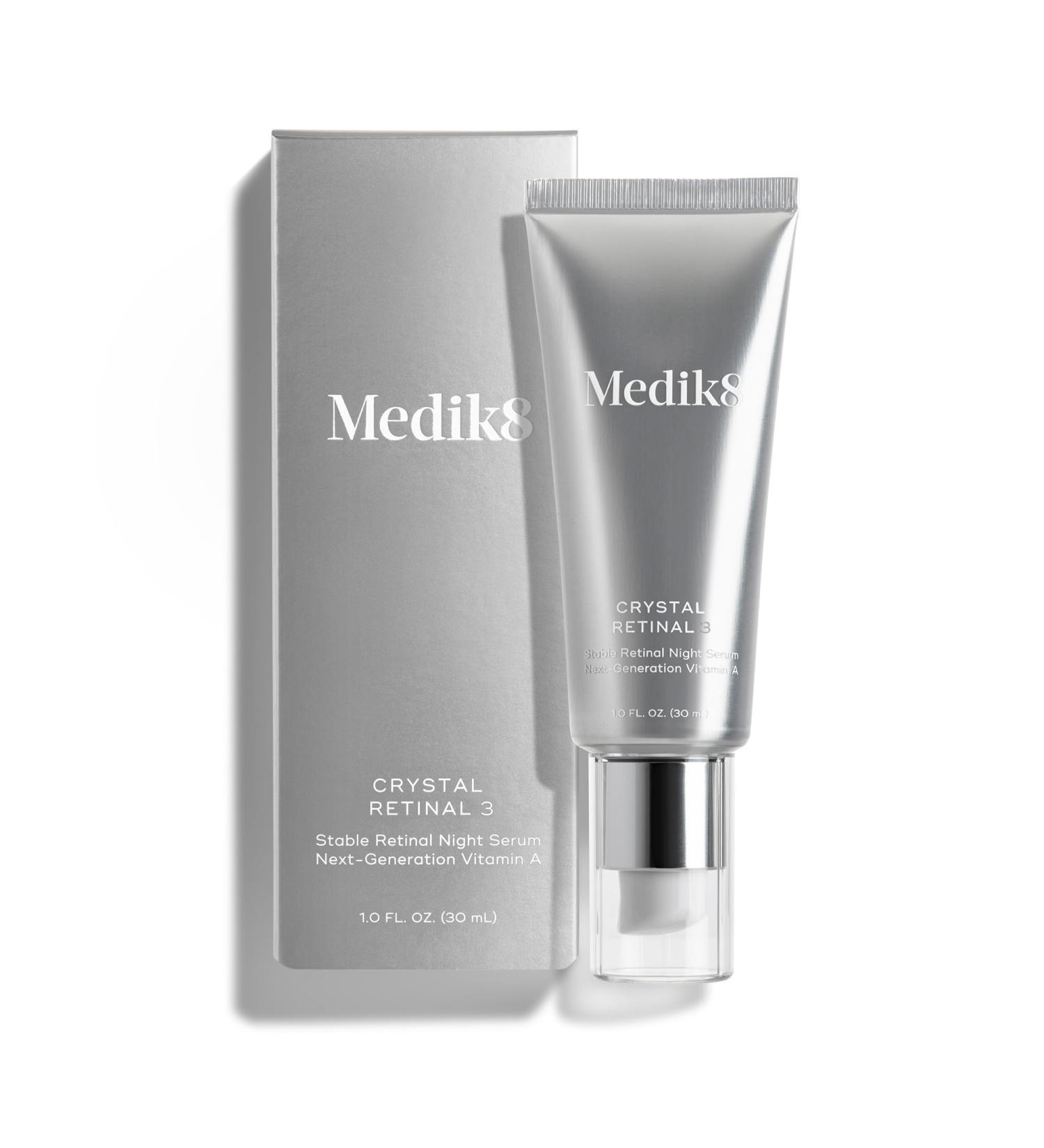 Medik8 Crystal Retinal 3 - Firming Advanced Skin Retinaldehyde Face Serum - Night Serum with Hyaluronic Acid and Vitamin E - Gluten Free - 1 oz 1 Fl Oz (Pack of 1) Crystal Retinal 3 - Buy Online on GoSupps.com