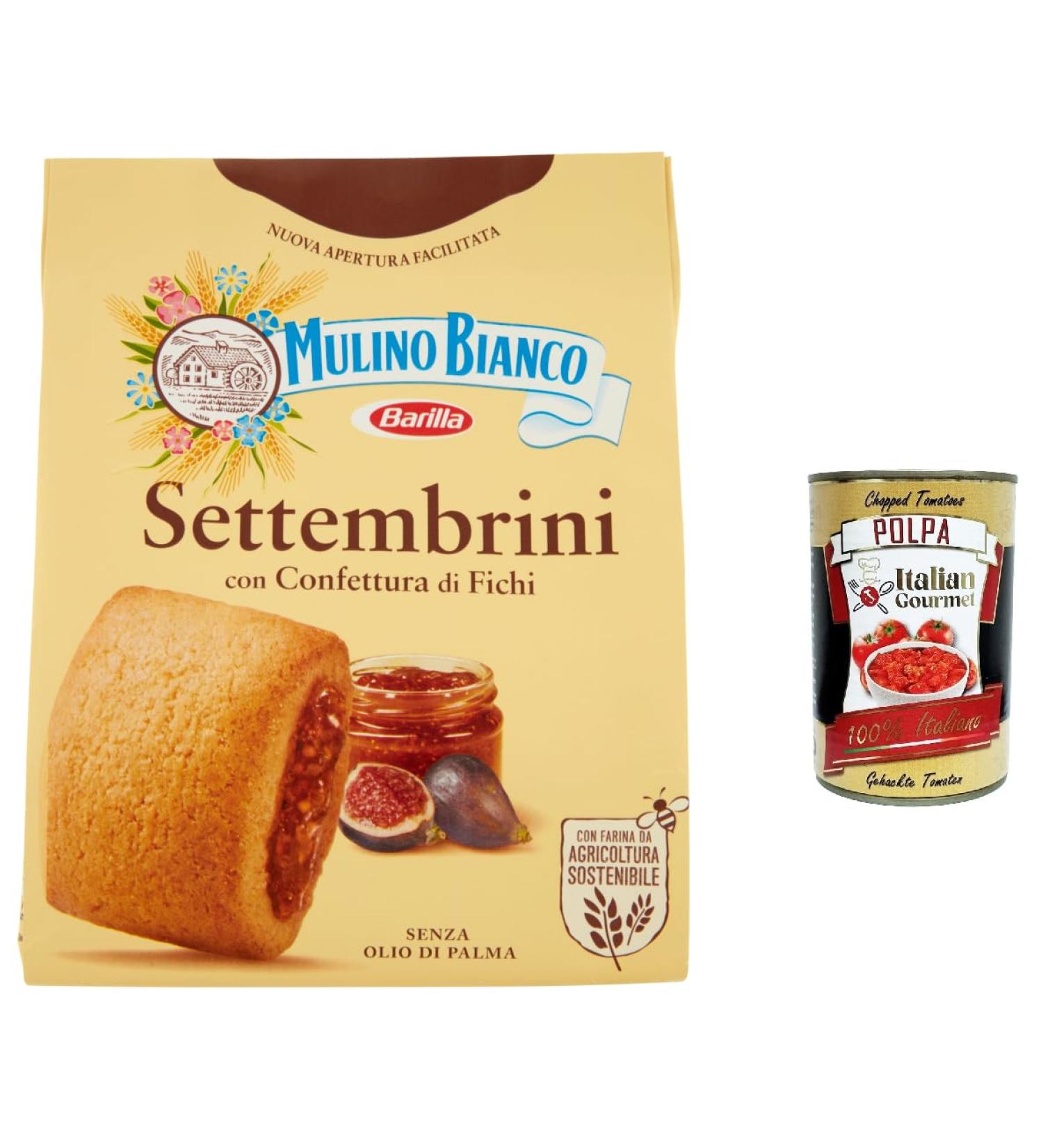  Italian Gourmet E.R. Mulino Bianco Settembrini Fig Jam Biscuits 300 g + Pulpa Italian Gourmet 400 g Set of 12 - Buy Online on GoSupps.com