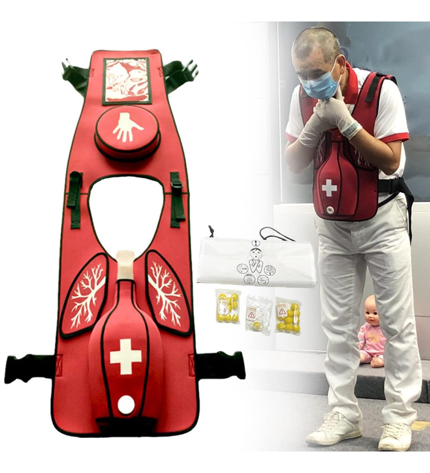 Adult Anti-Choking Trainer Vest - Heimlich Practice Model for First Aid Education - Buy Online on GoSupps.com