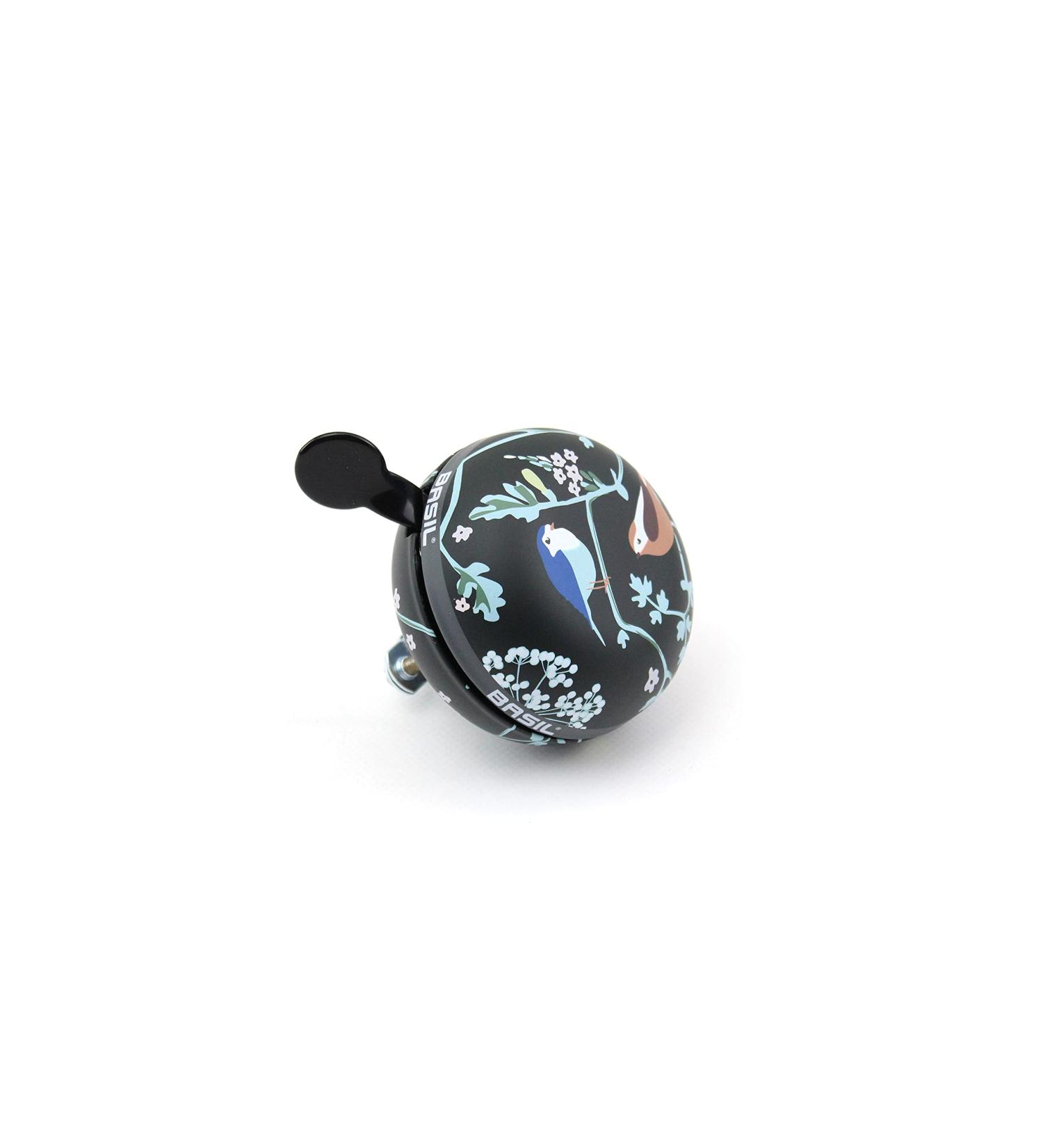Basil Big Bell Wanderlust Bicycle Bell - Charcoal 80mm | International Shipping - Buy Online on GoSupps.com