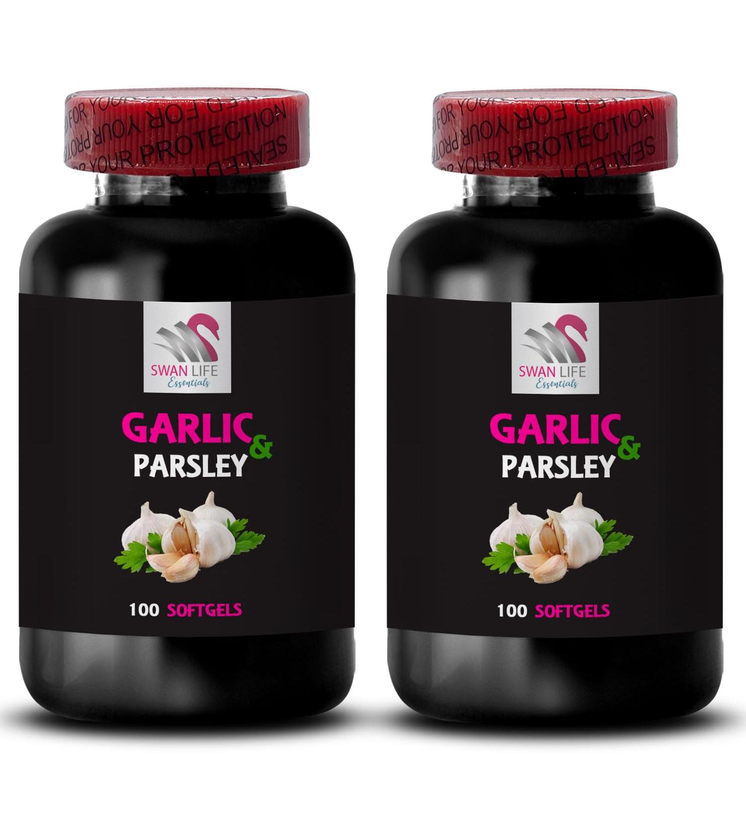 GARLIC AND PARSLEY ODORLESS - daily wellness garlic parsley dietary supplement odorless capsules odor-free formula combo capsules plant-based support wellness routine add-on 2Bot - Buy Online on GoSupps.com