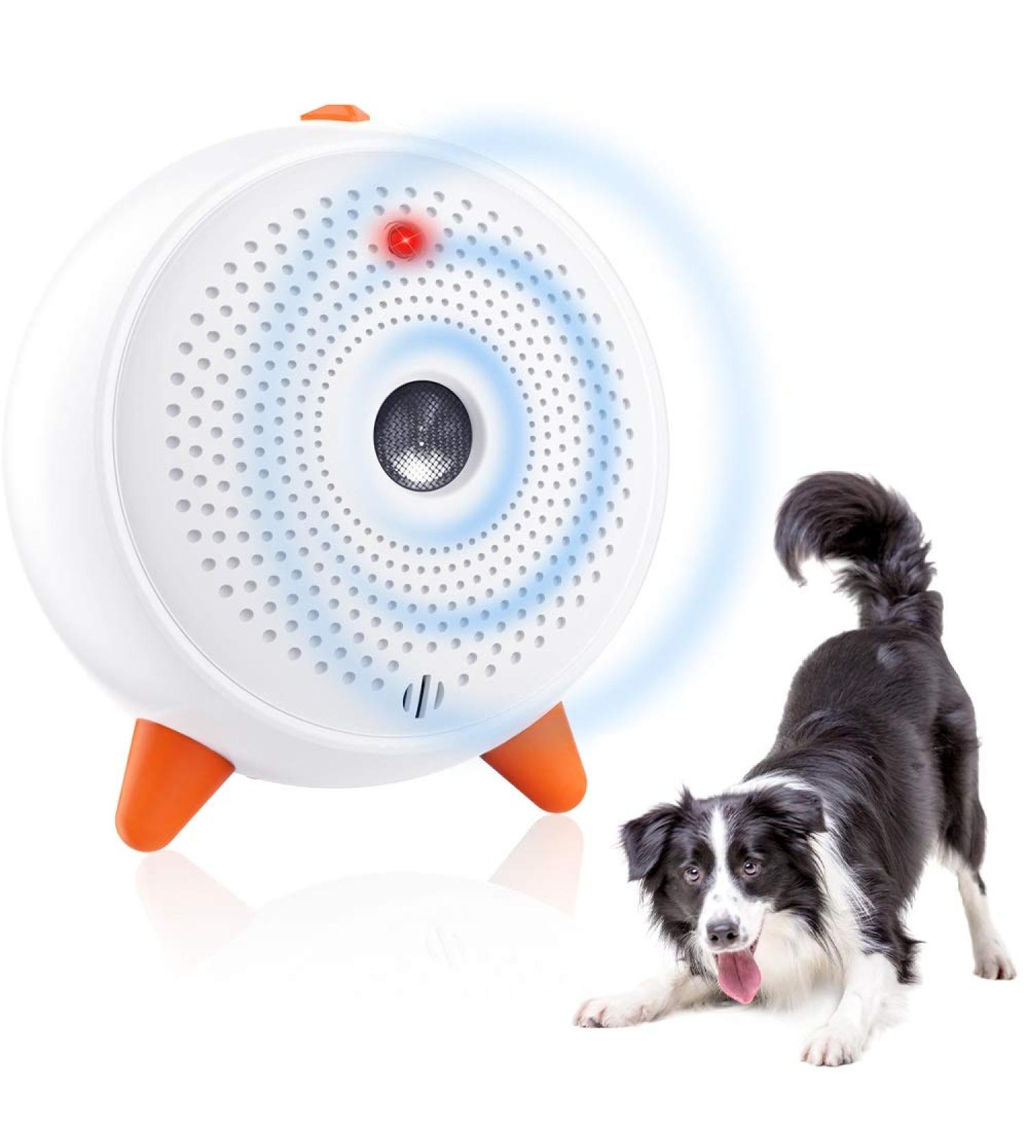 Anti Dog Barking Device Ultrasonic Stop Dog Barking Automatic Safe Anti Bark Device Outdoor Rechargeable & Waterproof Dog Bark Stopper Deterrent Devices 33FT Range for Puppy Large Small Dogs White#104 - Buy Online on GoSupps.com