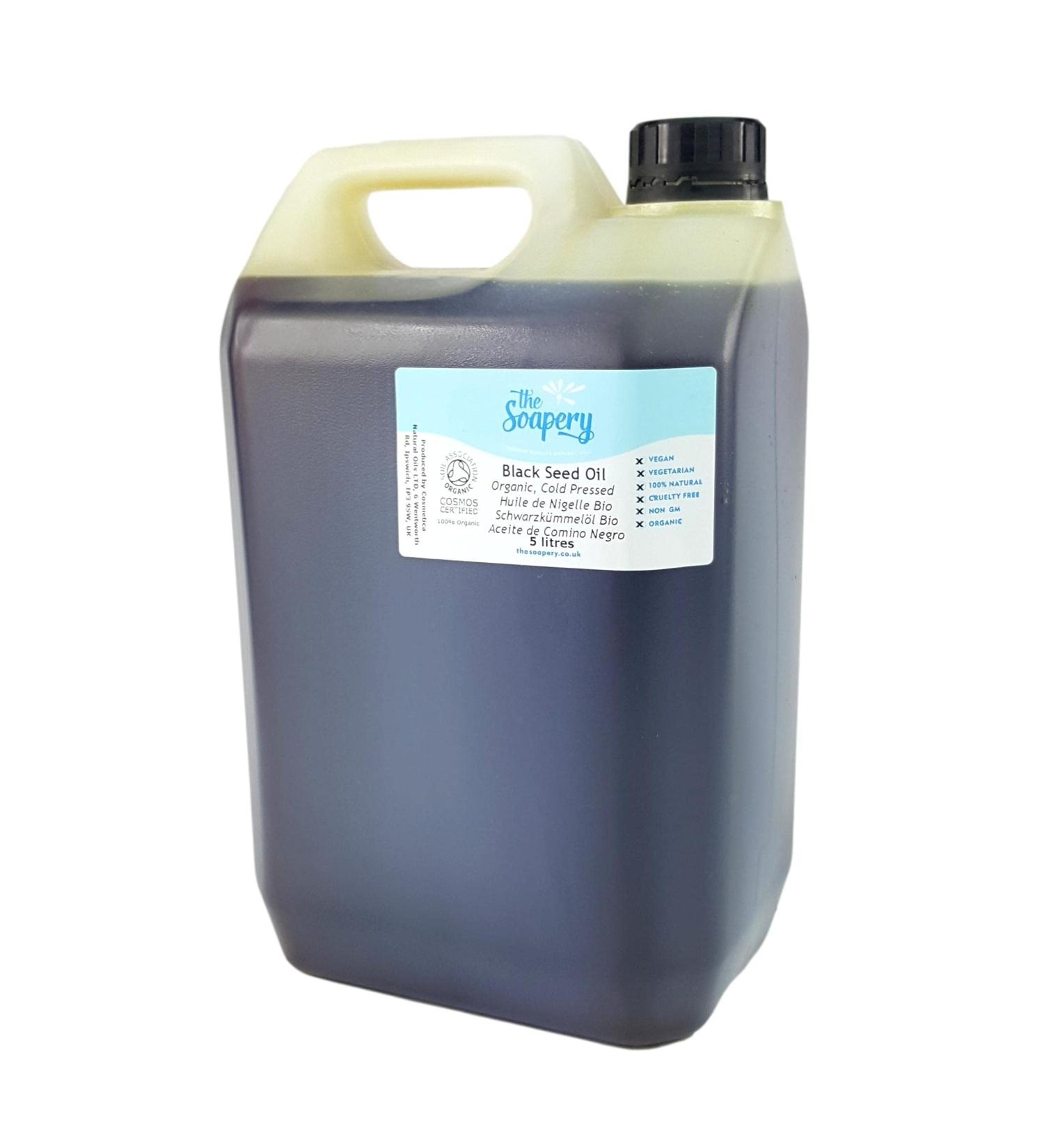 Black Cumin Seed Oil Organic 5 litres - Cold Pressed Raw Pure Virgin Unrefined