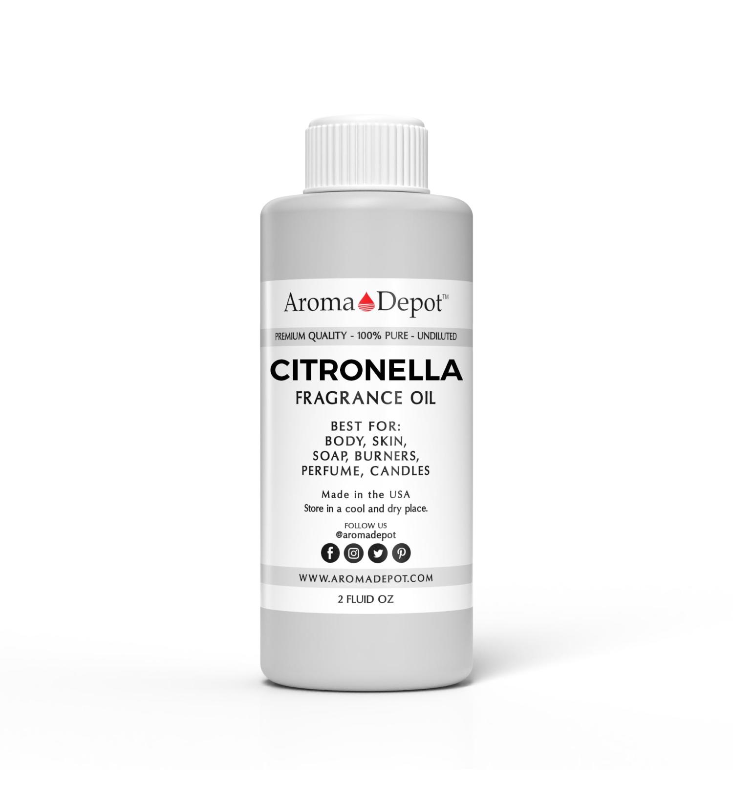 Buy Citronella 2oz Fragrance Oil | Scented Oil for DIY Candles Bath Bombs Body Butters & More | International Shipping Available - Buy Online on GoSupps.com