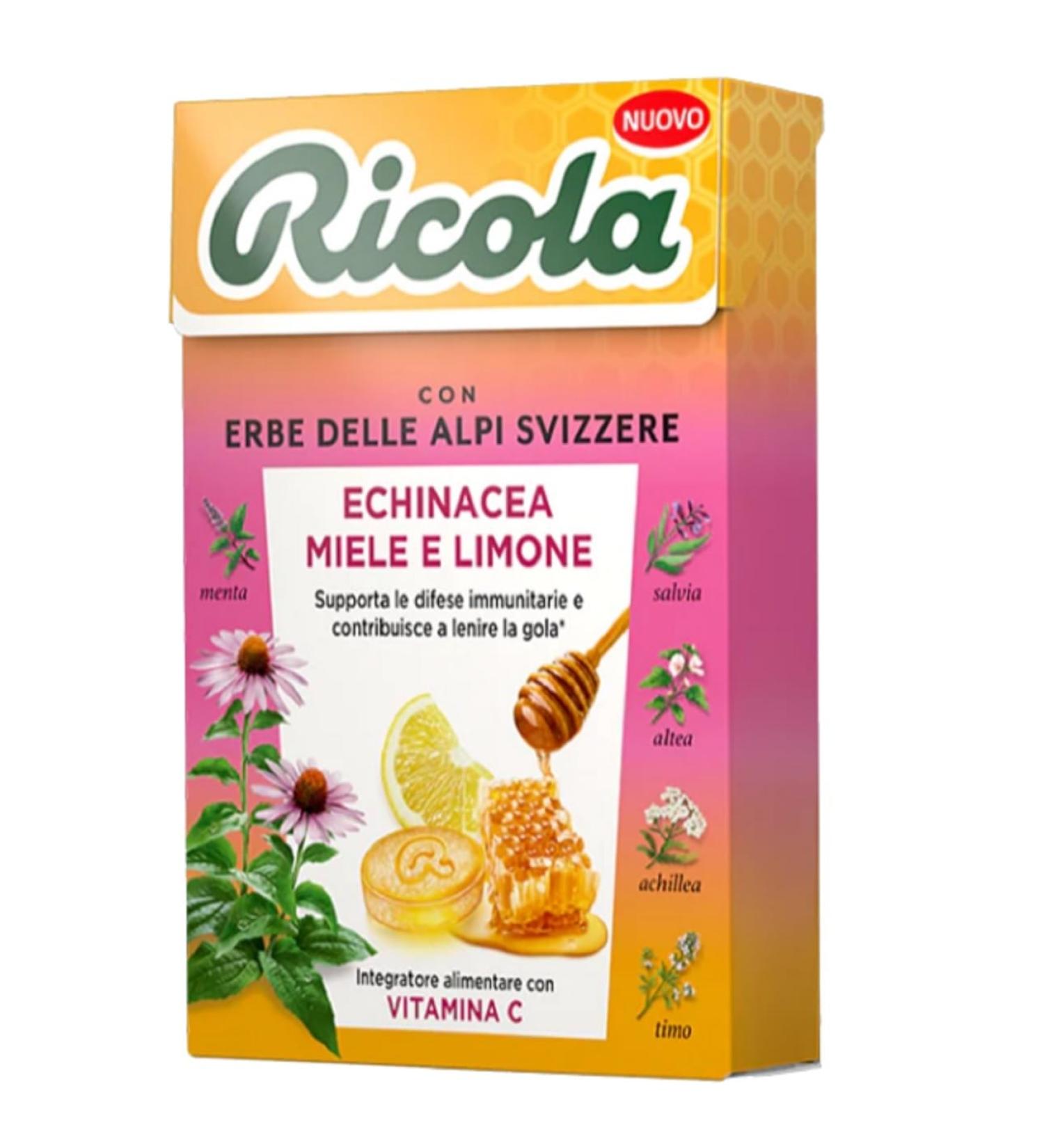  Ricola Ricola - 13 Ricola Herbs Candy - Gluten Free - Honey and Lemon Echinacea - 20 50g Cases - Buy Online on GoSupps.com