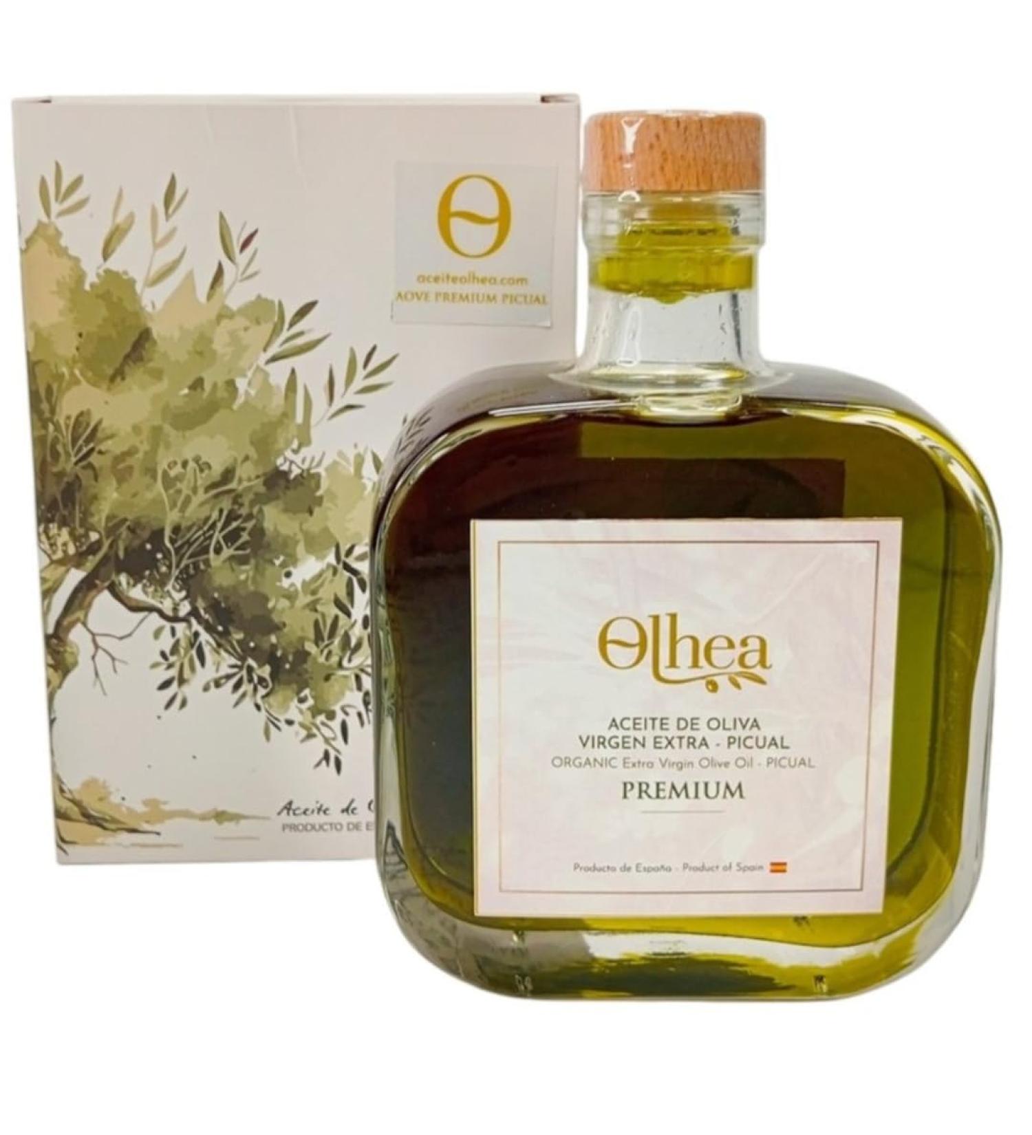 Picual Premium Extra Virgin Olive Oil 500ml | AceiteOlhea-Spain - Buy Online on GoSupps.com
