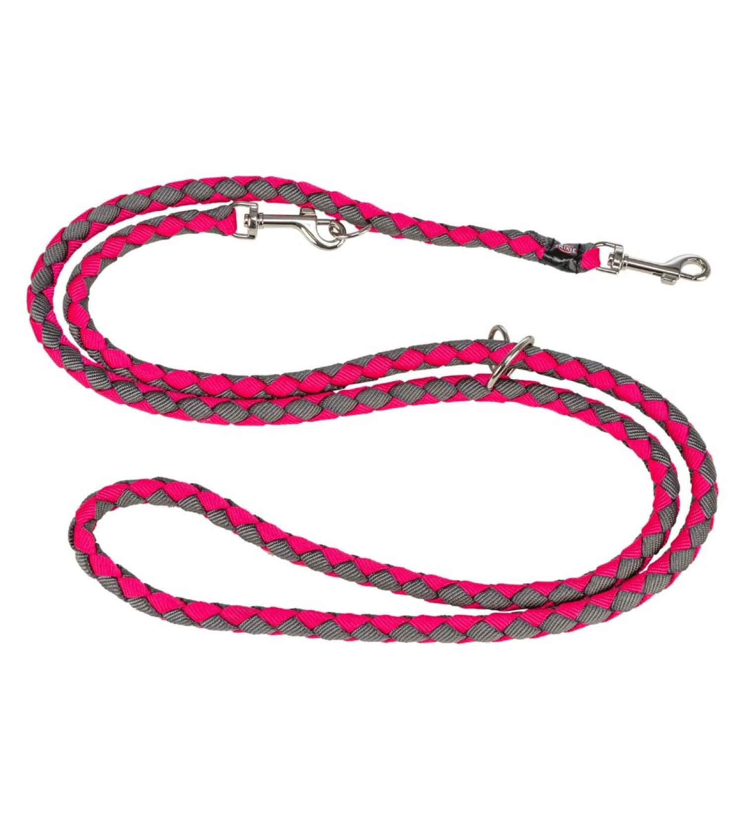 Buy Trixie Cavo V-Line Dog Leash L-XL - Adjustable 2.00m 18mm for Large Dogs - Fuchsia/Grafit | International Shipping - Buy Online on GoSupps.com