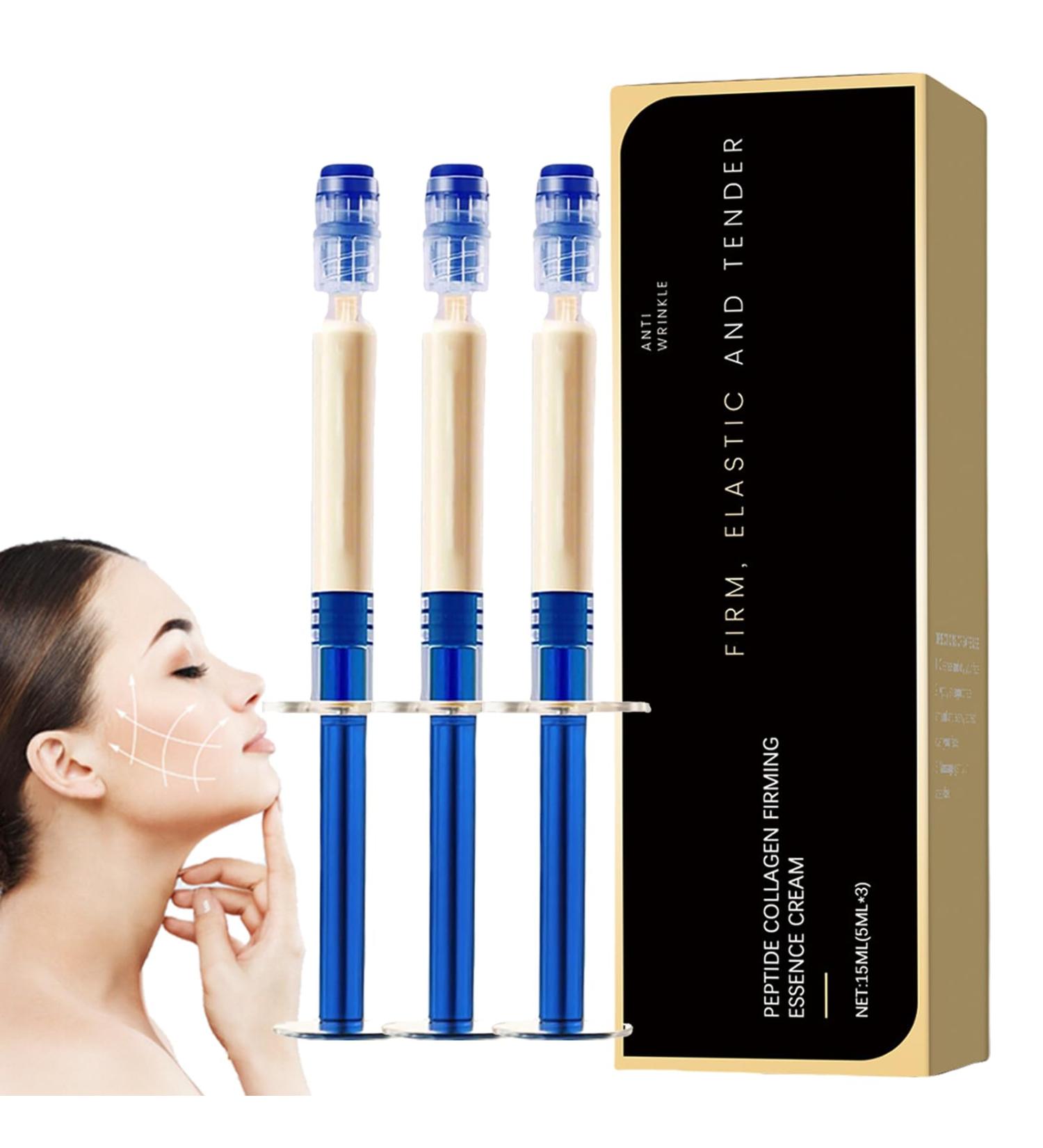 Polypeptide Collagen Elastic Essence Cream Micro-Molecular Collagen Anti-Wrinkle Lotion Polypeptide Collagens Filler Cream Moisturizing Hydrating Firming Lifting Serum for All Skin Types (15ml) - Buy Online on GoSupps.com