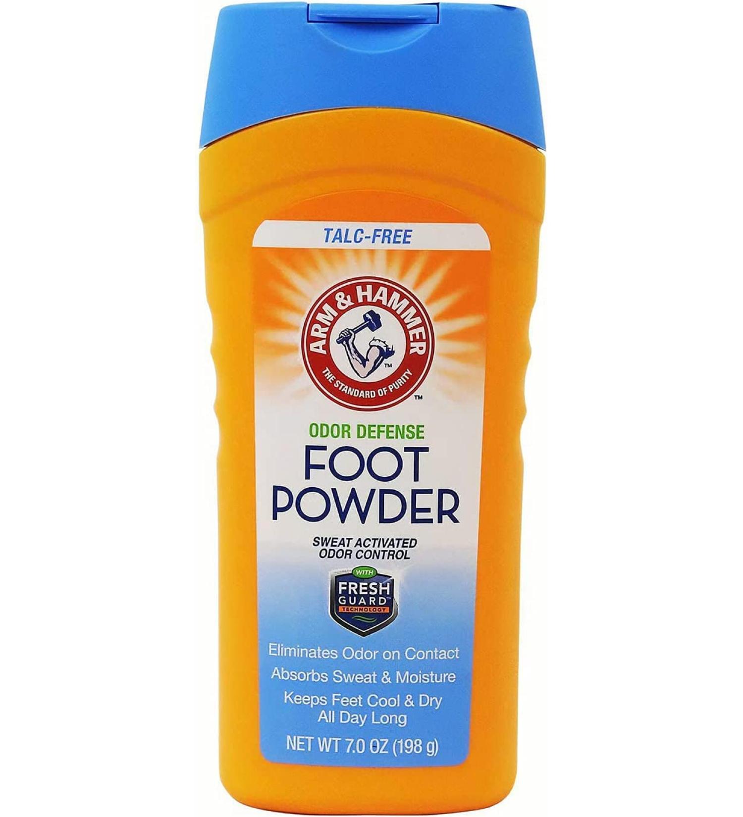 Arm & Hammer Foot Powder Odor Defense 7.0 oz - Pack of 2 - Buy Online on GoSupps.com