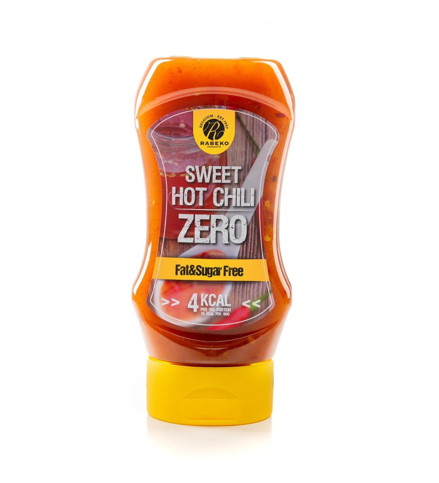 Rabeko Zero Sauce - Sweet Hot Chili 1 x 350 ml Sugar and Fat-Free- Healthy Low Carb Products Calorie Reduced Fat for Salad French Fries Burgers Grill - Gluten and Lactose Free - Buy Online on GoSupps.com
