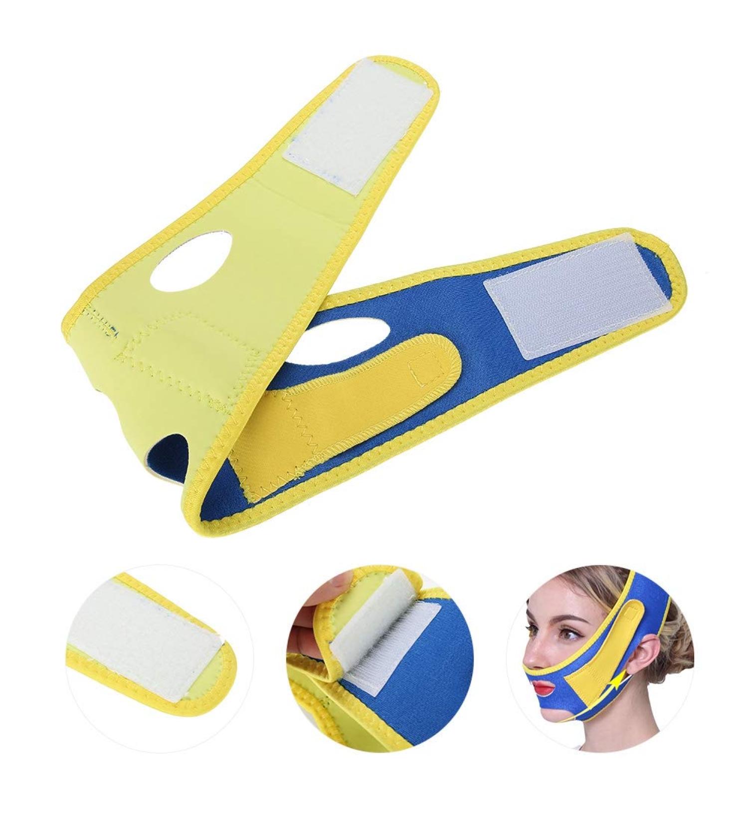 Face Slimming Mask - Anti-Fold V Face Cheek Chin Lift Band for Natural Facelift & Double Chin Reduction - Buy Online on GoSupps.com