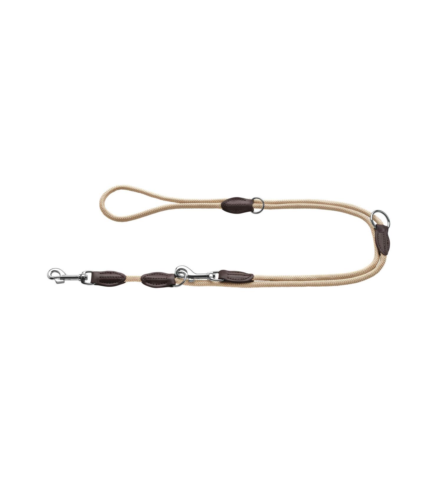 HUNTER Freestyle Adjustable leash for dogs robust weatherproof 0.8/200 cm beige 0.8 x 200 cm beige