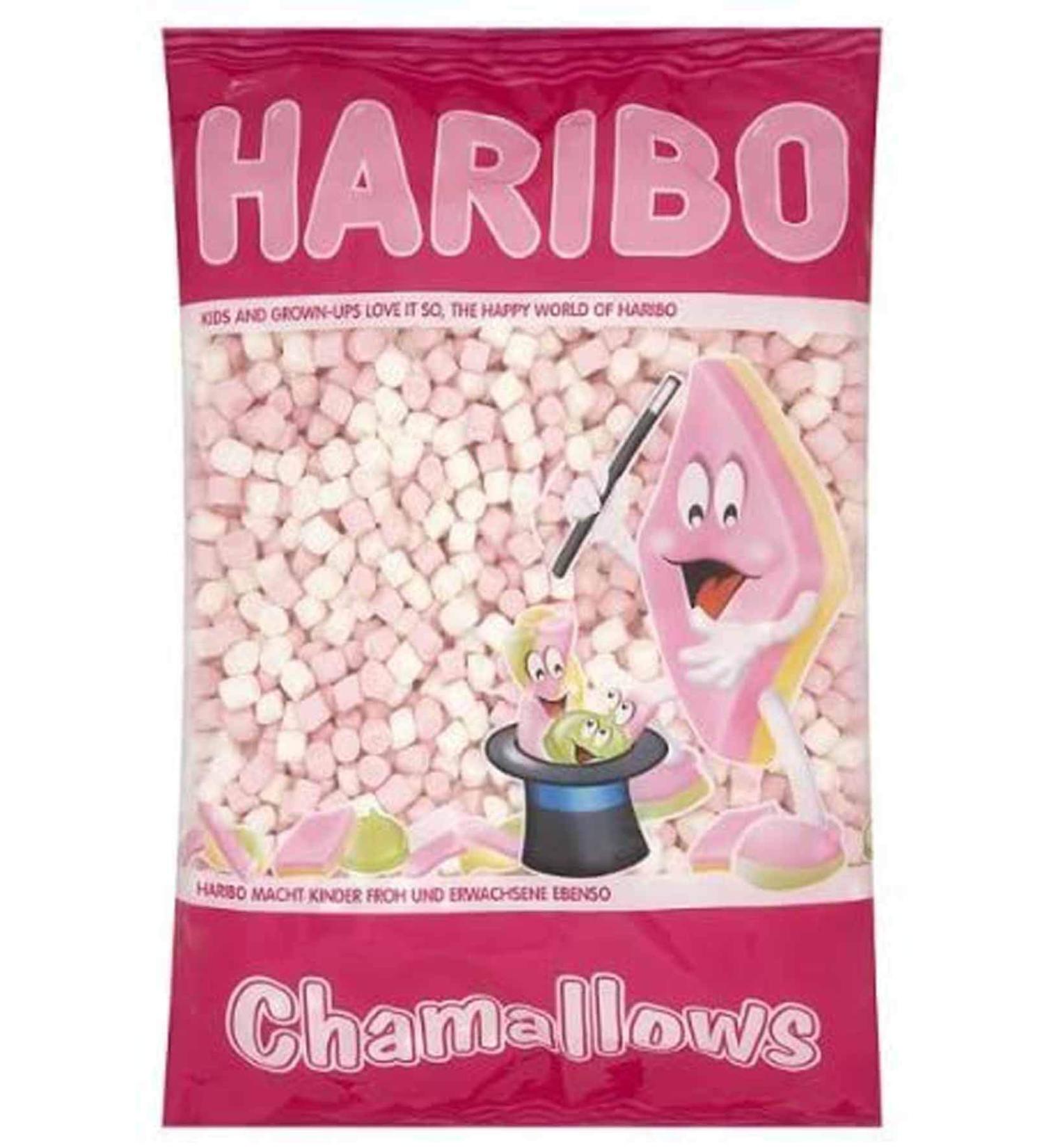 Haribo Chamallows Mini Pink & White Retro Kids Sweets - 2 x 1kg - Buy Online on GoSupps.com
