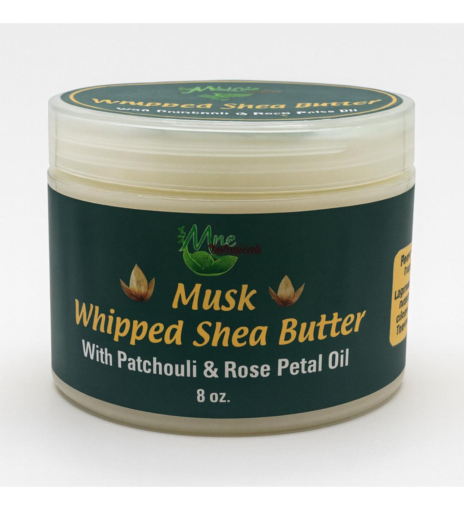 Mine Botanicals Musk Whipped Shea Butter With Patchouli & Rose Petal Oil
