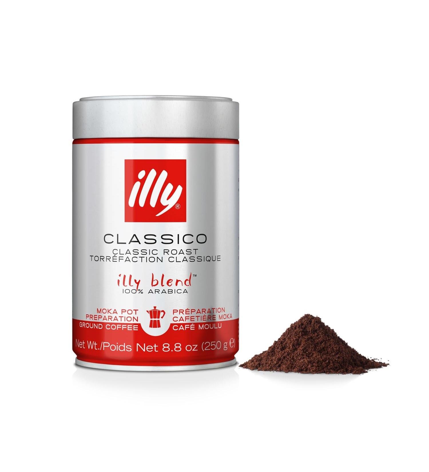  illy illy Coffee Ground Coffee Moka Tostate Classic Set of 6 Jars 250 g - Buy Online on GoSupps.com