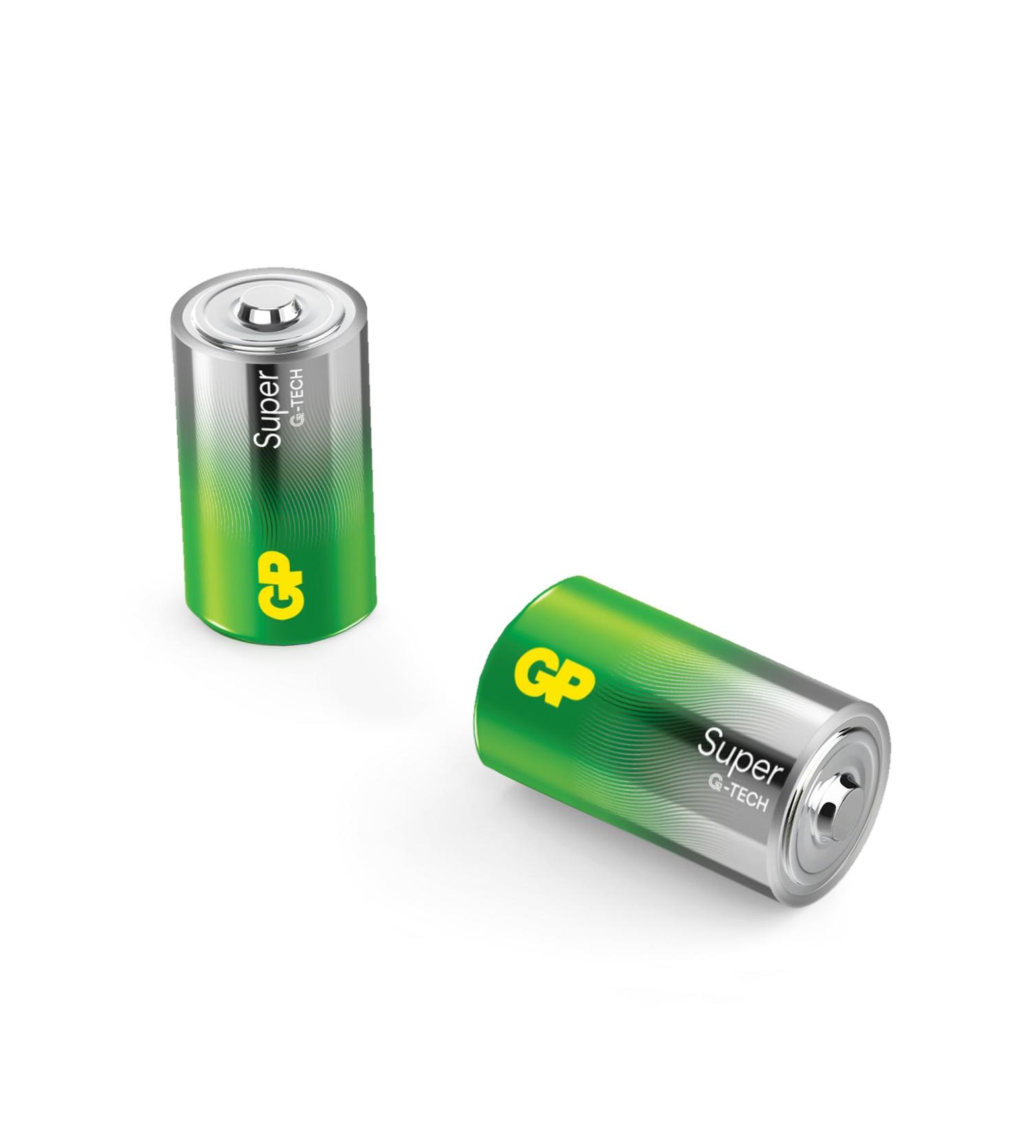 D Mono Battery GP Alkaline Super 1.5V - Pack of 2 | Long-lasting Power for All Devices - International Shipping Available - Buy Online on GoSupps.com
