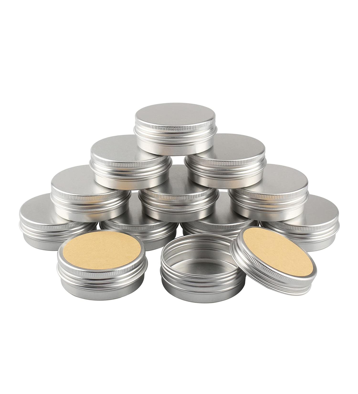 Buy 24-Pack 40ml Silver Aluminum Screw Cap Containers - Ideal for Cosmetics | International Shipping - Buy Online on GoSupps.com