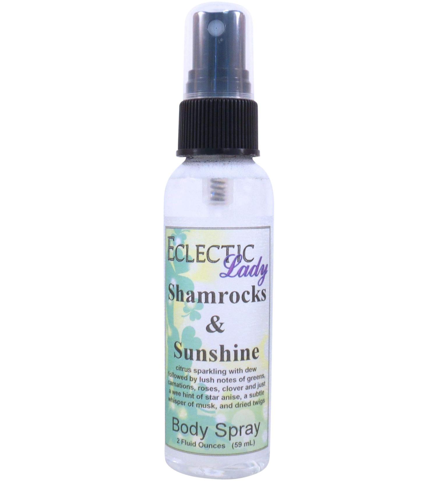 Shamrocks and Sunshine Body Spray 2 ounces Body Mist for Women with Clean Light & Gentle Fragrance Long Lasting Perfume with Comforting Scent for Men & Women Cologne with Soft Subtle Aroma For 2 Fluid Ounces - Buy Online on GoSupps.com