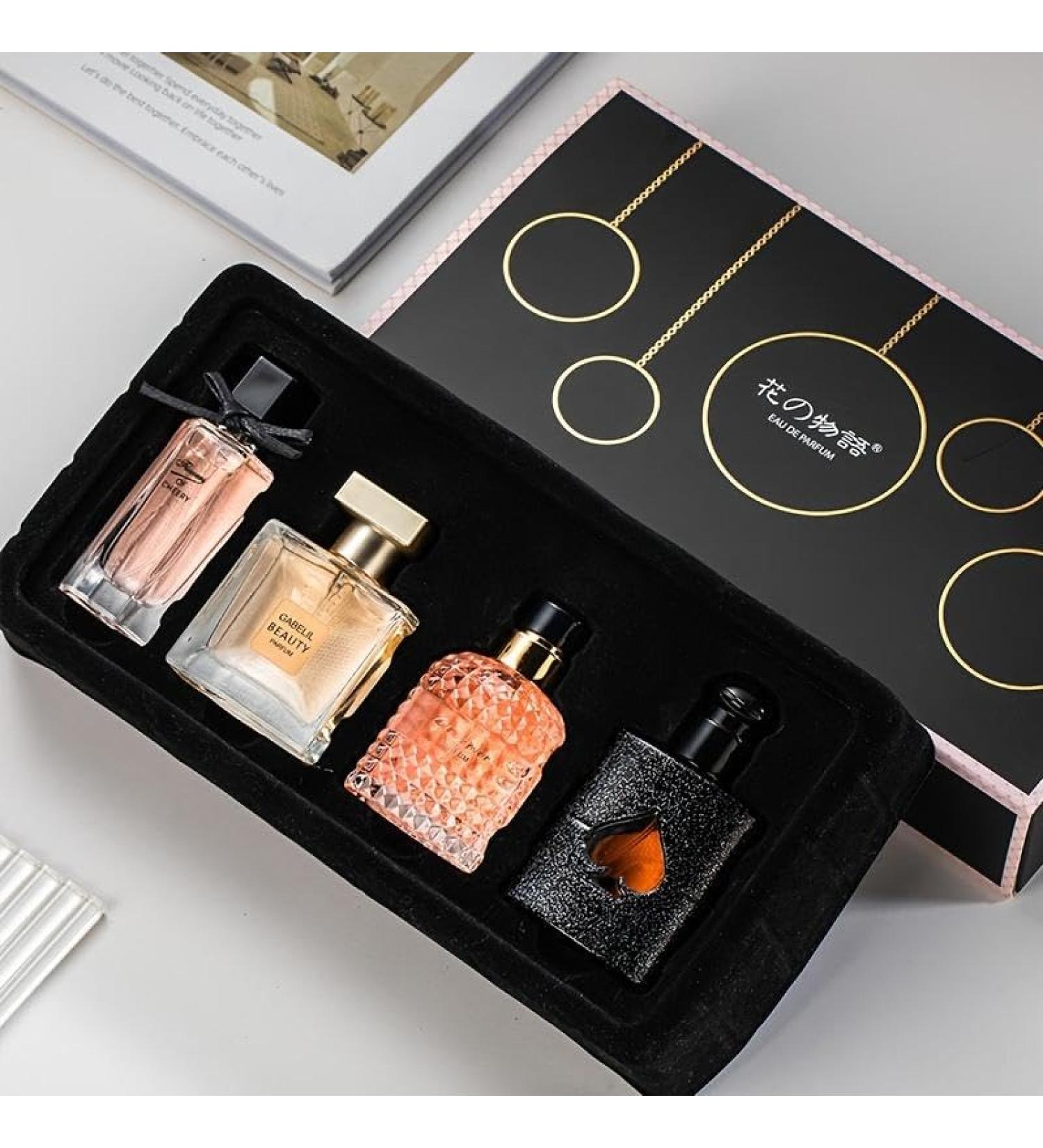 Women's Perfume Set: 4 floral and fruity fragrances in a gift box 105ml total (3.5oz). Perfect for gifting or personal use elegant and timeless scents for any occasions - Buy Online on GoSupps.com