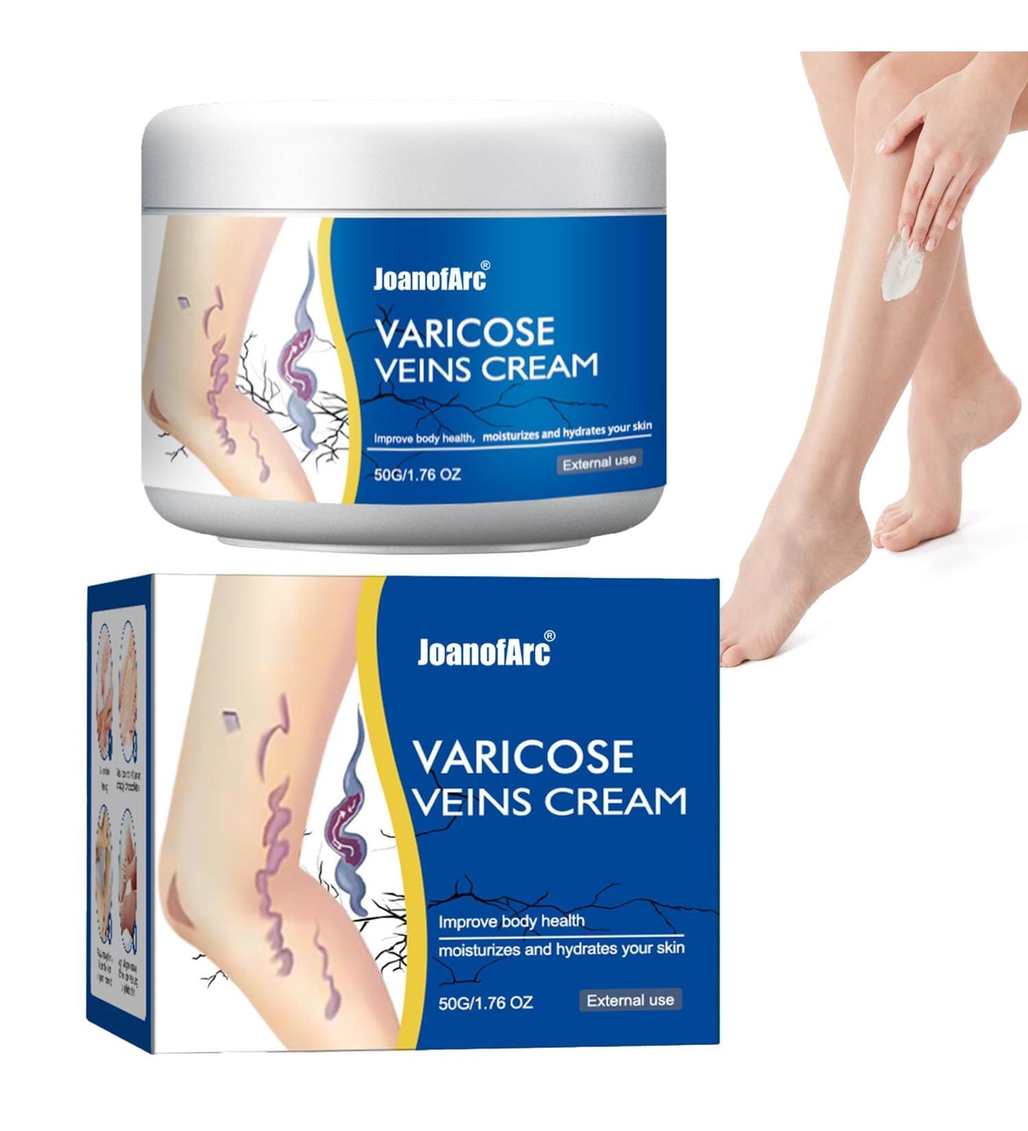 JoanofArc Varicose Veins Repair Cream Reduces Spider Veins & Leg Heaviness Soothing for Legs 50g - Buy Online on GoSupps.com