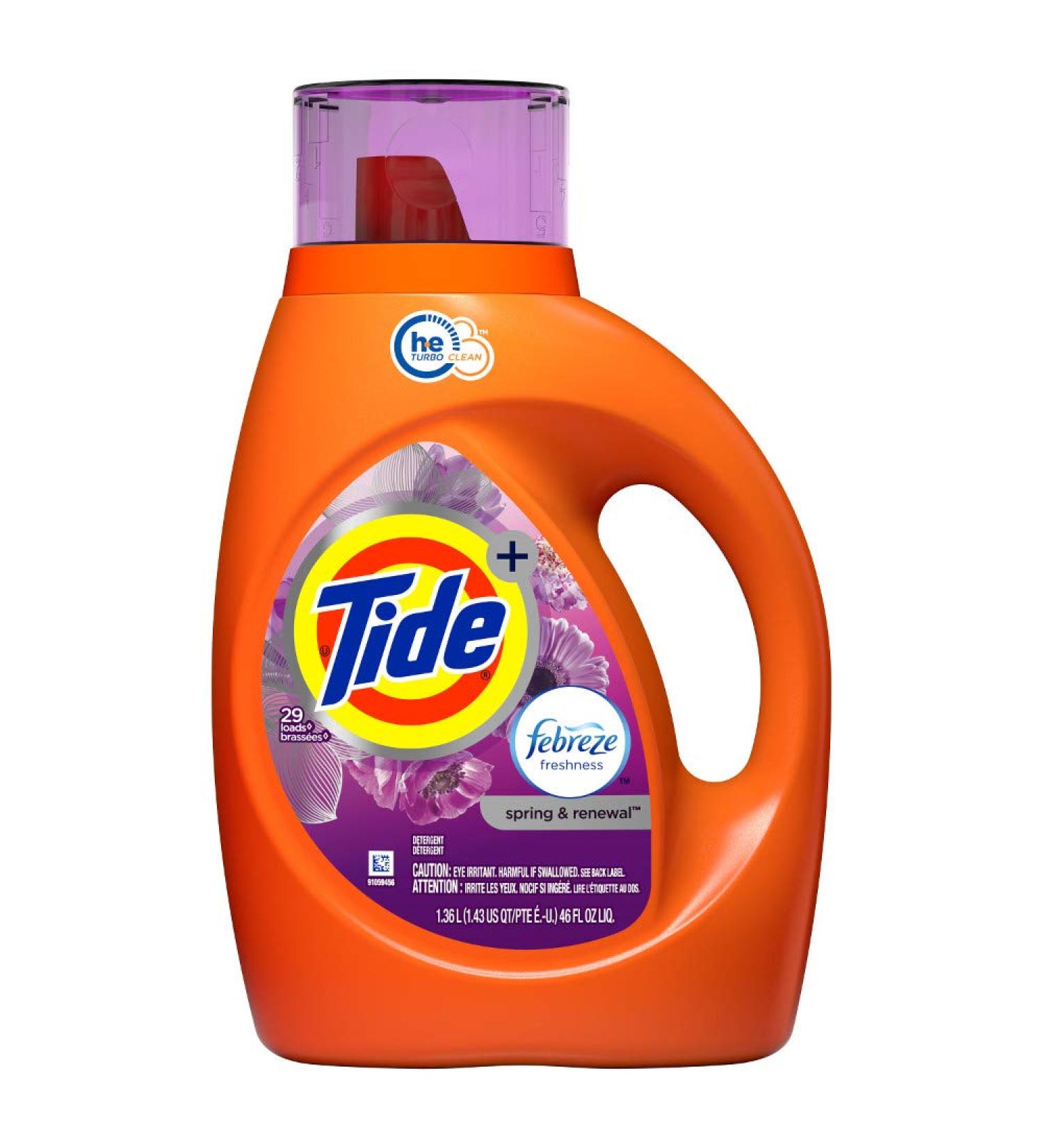 Tide HE Liquid Laundry Detergent - Spring & Renewal - 46 Ounce | Best International Shipping Deals - Buy Online on GoSupps.com