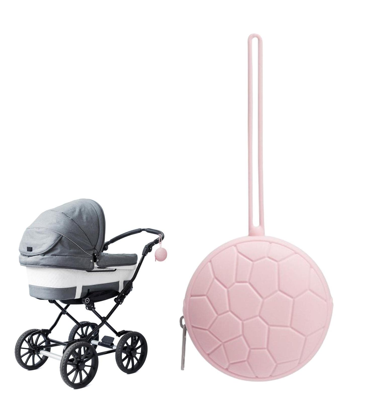 Buy Synyey Silicone Pacifier Case for Toddlers - Portable Zipper Lanyard Pink Travel Holder for Strollers & Diaper Bags - Buy Online on GoSupps.com