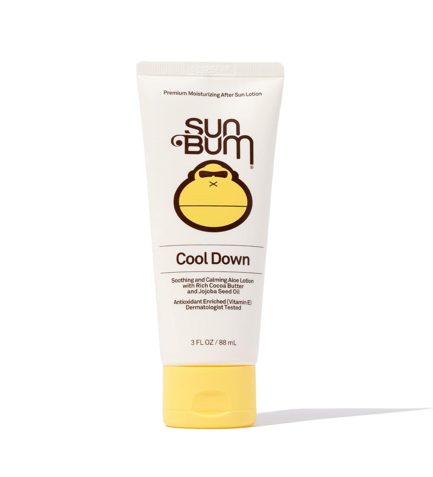 Sun Bum Cool Down Aloe Vera Lotion | Vegan & Hypoallergenic Sunburn Relief with Cocoa Butter | 3 oz (Pack of 1) - Buy Online on GoSupps.com