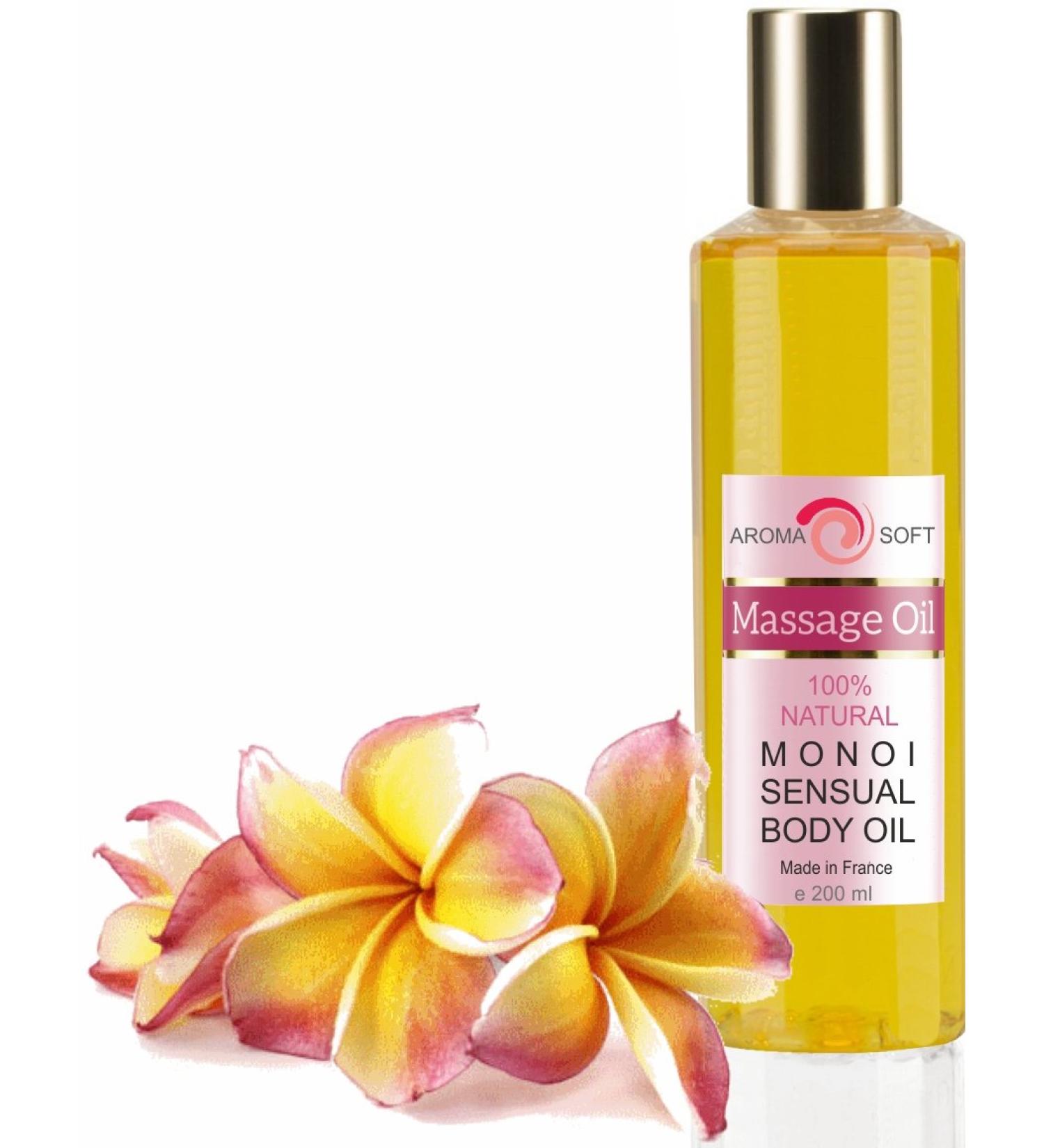 Bleu & Marine Bretania Monoi Blossom Massage Oil - Tropical Spa Experience for All Skin Types | Reduces Stretch Marks & Cellulite | 200 ml - Buy Online on GoSupps.com