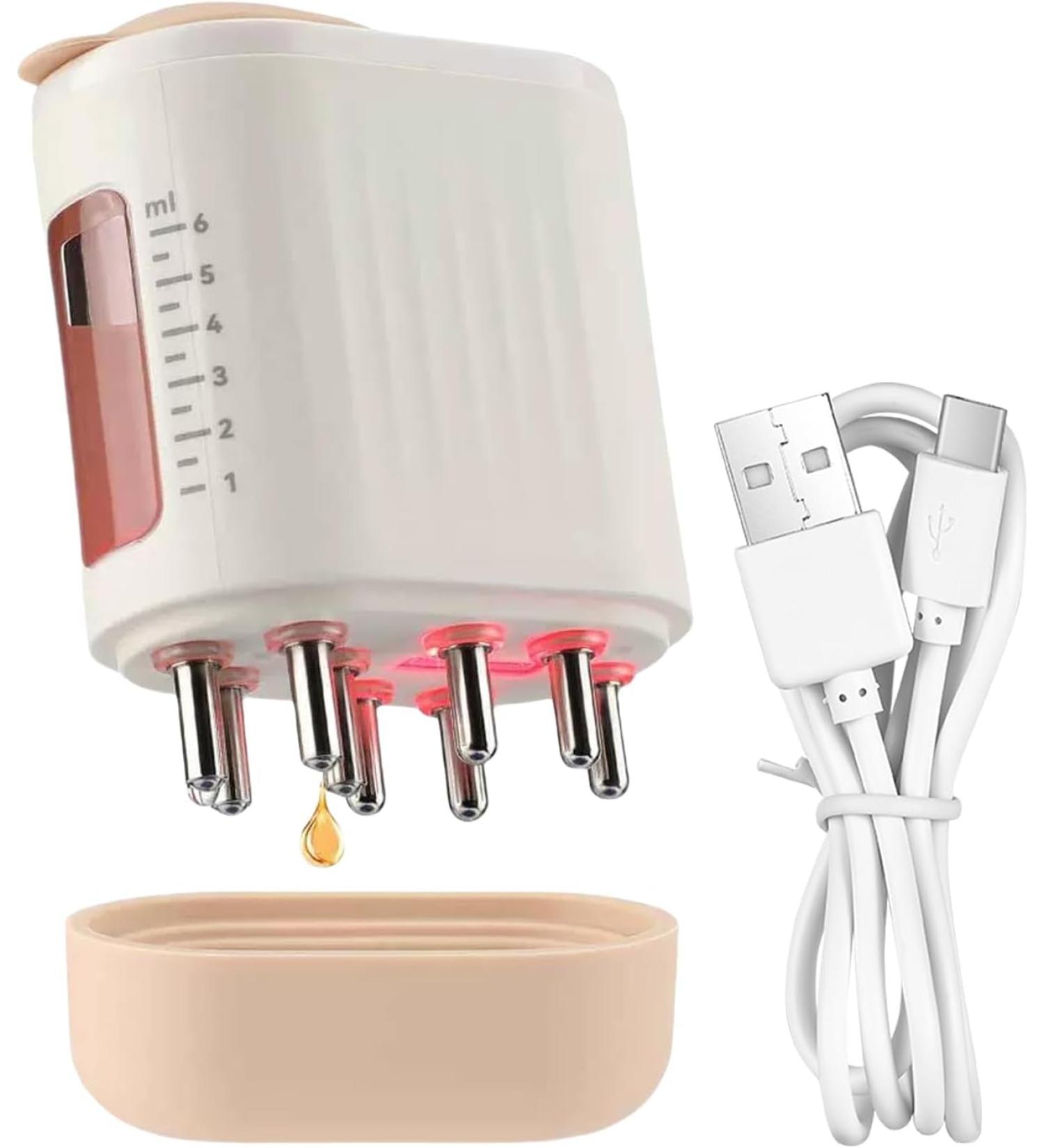 Applicateur d'huile capillaire lectrique Follicle Activator 3.0 appareil de soin du cuir chevelu pour cheveux clairsem s et cuir chevelu sec White - Buy Online on GoSupps.com