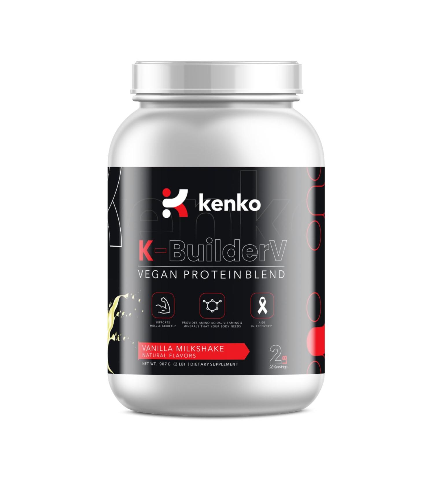 Shop Kenko Essentials K-Builder Vegan Protein Blend (Vanilla) - Best International Shipping & Quality Nutrition - Buy Online on GoSupps.com