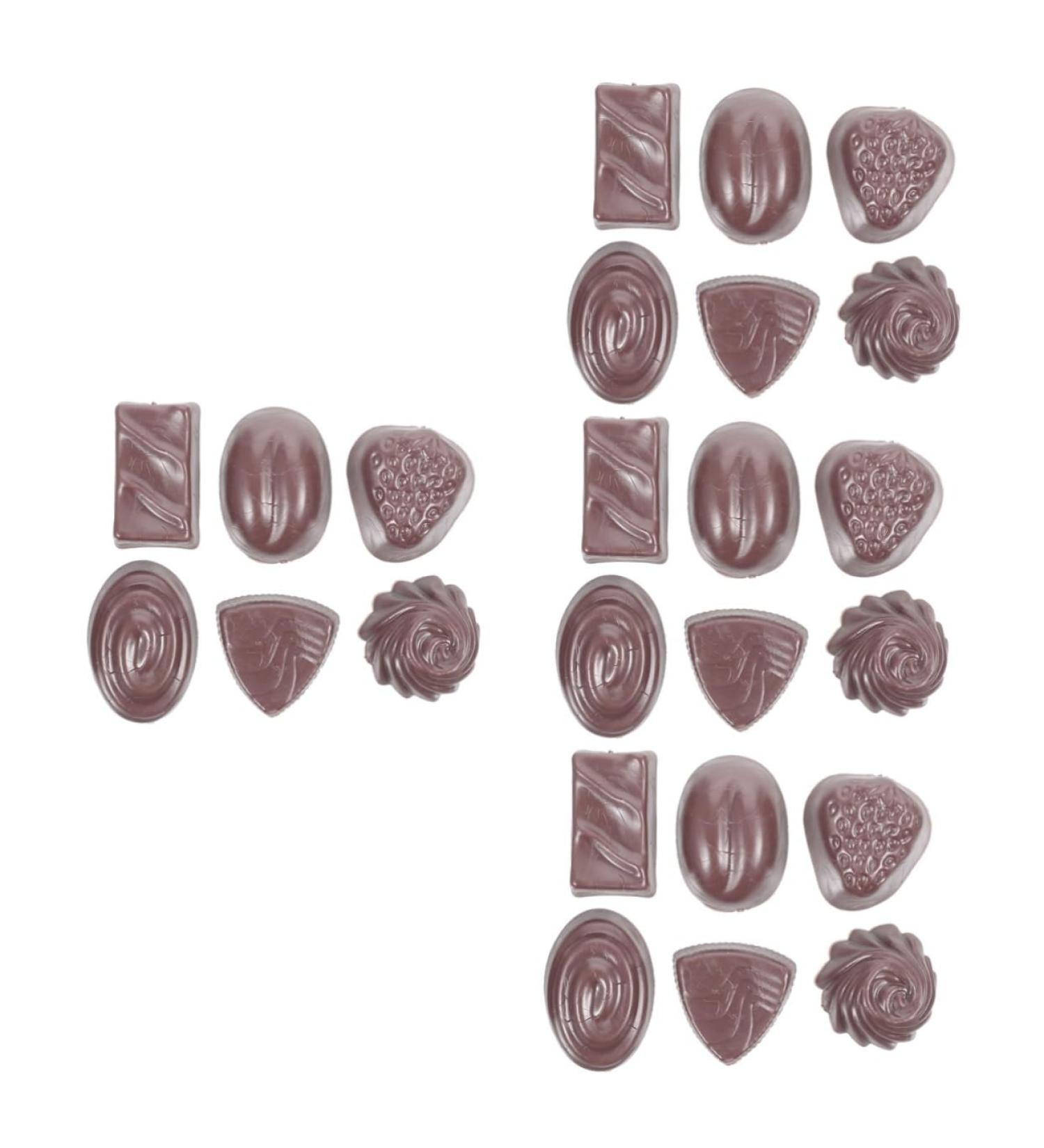Artibetter 24 pcs Simulation Chocolate Cake Toy Simulated Chocolate Model Children Supply Desktop 3D Sample Blackx4pcs 3.9X2.8X1.8CMx4pcs - Buy Online on GoSupps.com