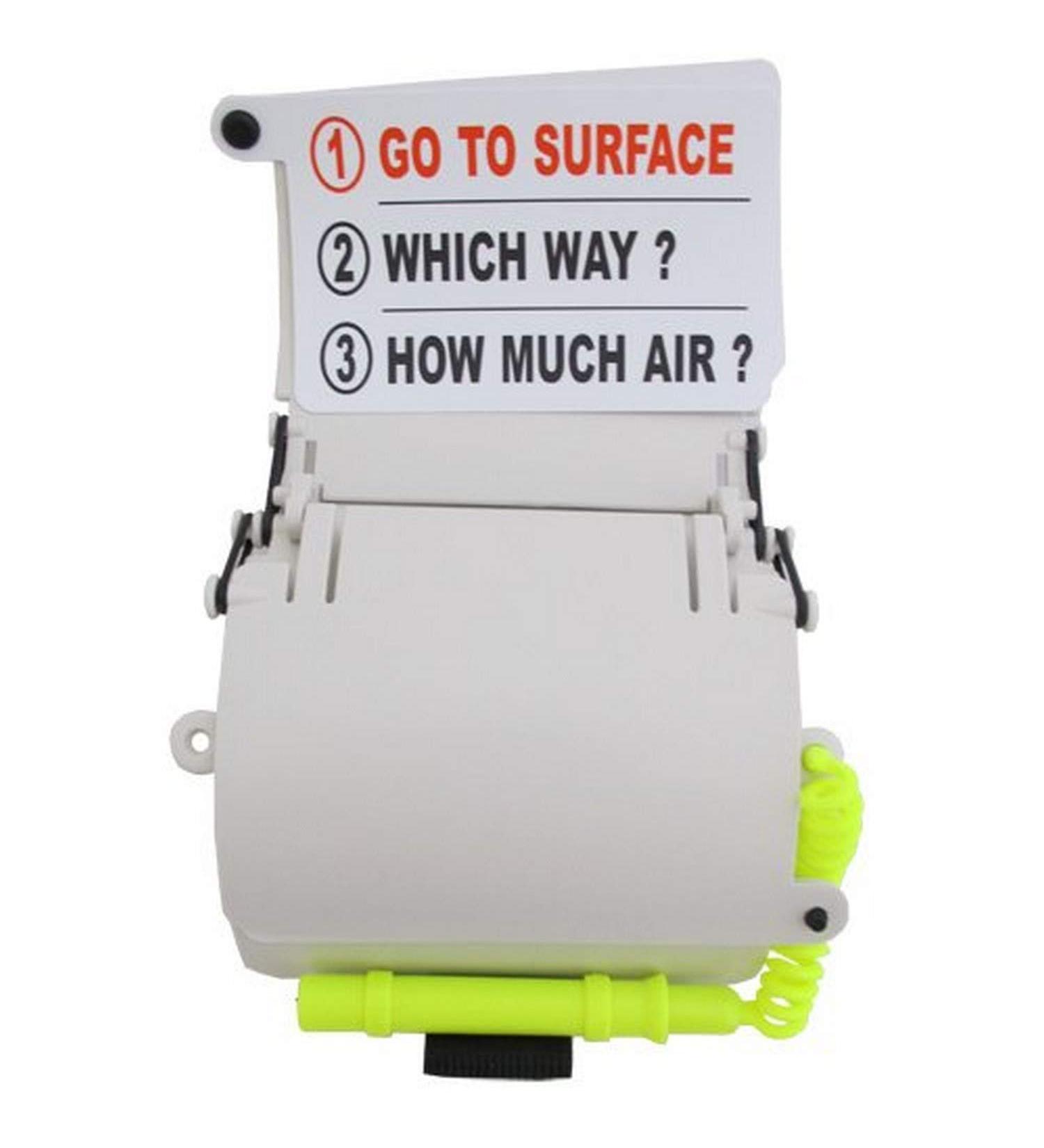 Scuba Choice 3-Panel Wrist Writing Slate with Text and Pencil - Diving Essential - Buy Online on GoSupps.com