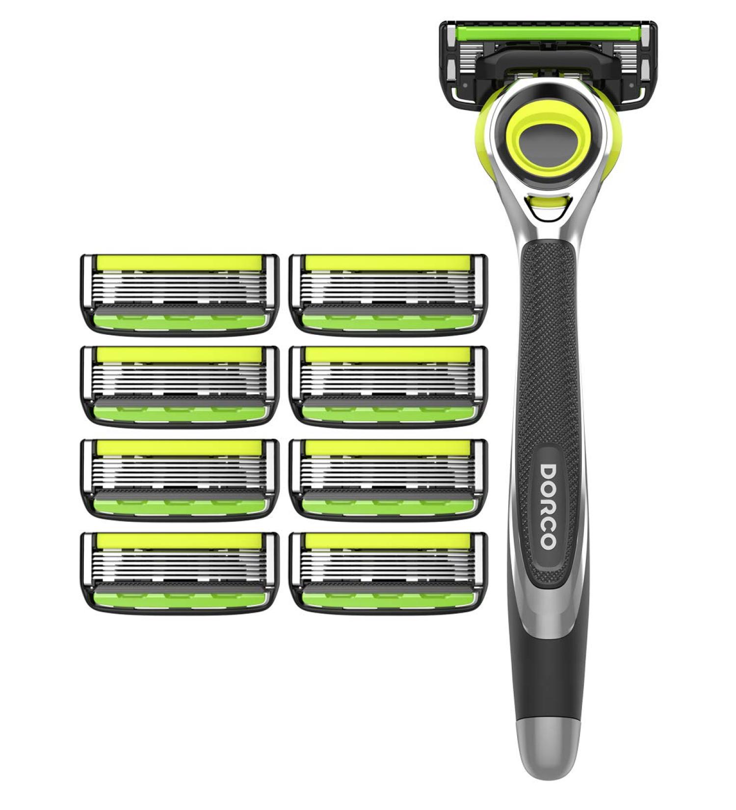 Dorco Pace 6 Pro 3D Motion Razor System - 1 Handle + 9 Cartridge Set - Buy Online on GoSupps.com