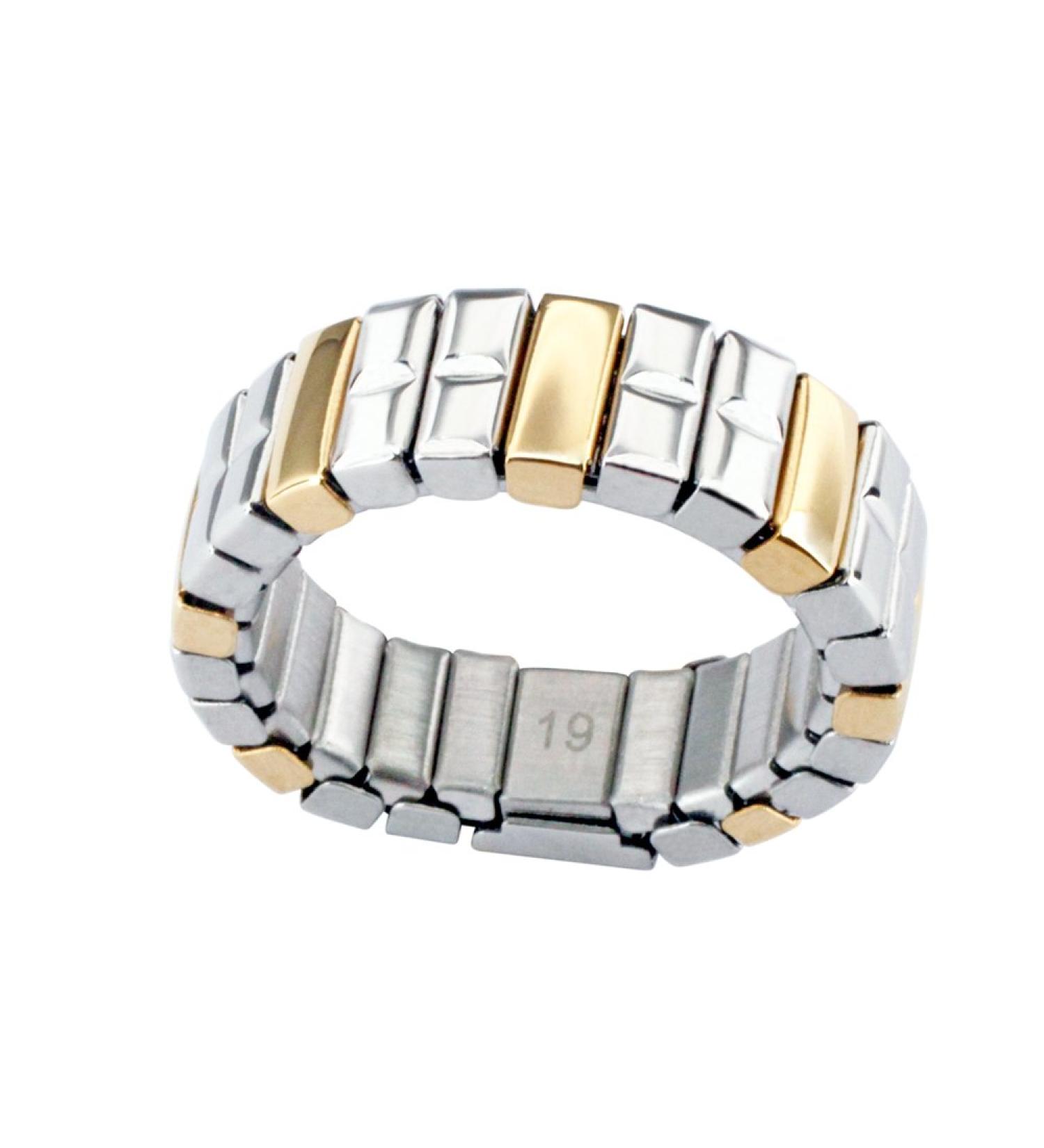 Magnetic ring Retro Flex flexible bicolor gold silver Magnetic jewelry-4you 1214 Magnetix 16