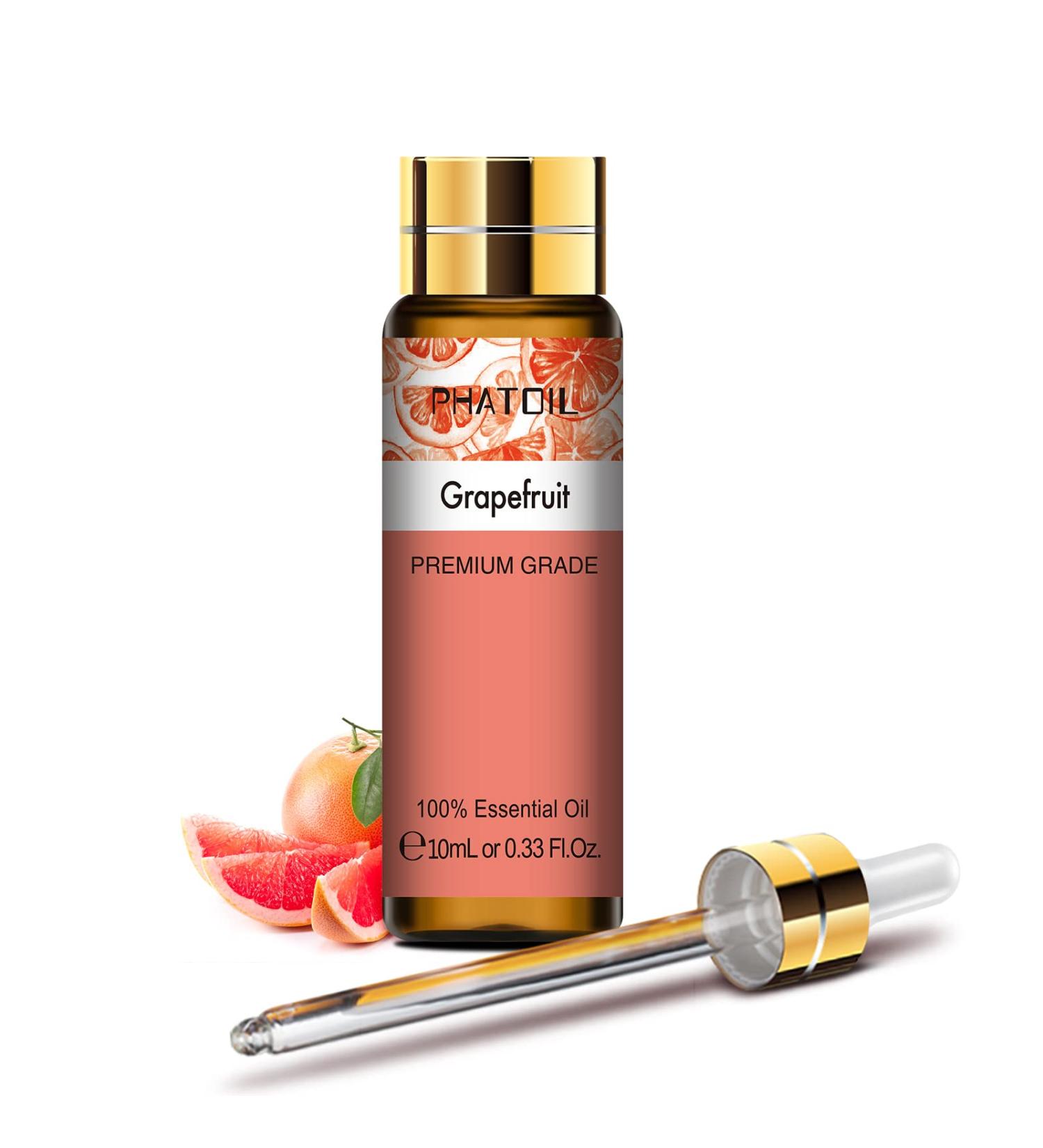 PHATOIL Grapefruit Essential Oil 10ML - 100% Pure & Undiluted, Cruelty-Free - for Diffusers - Home Fragrance - 10.00 ml (Pack of 1) - Buy Online on GoSupps.com