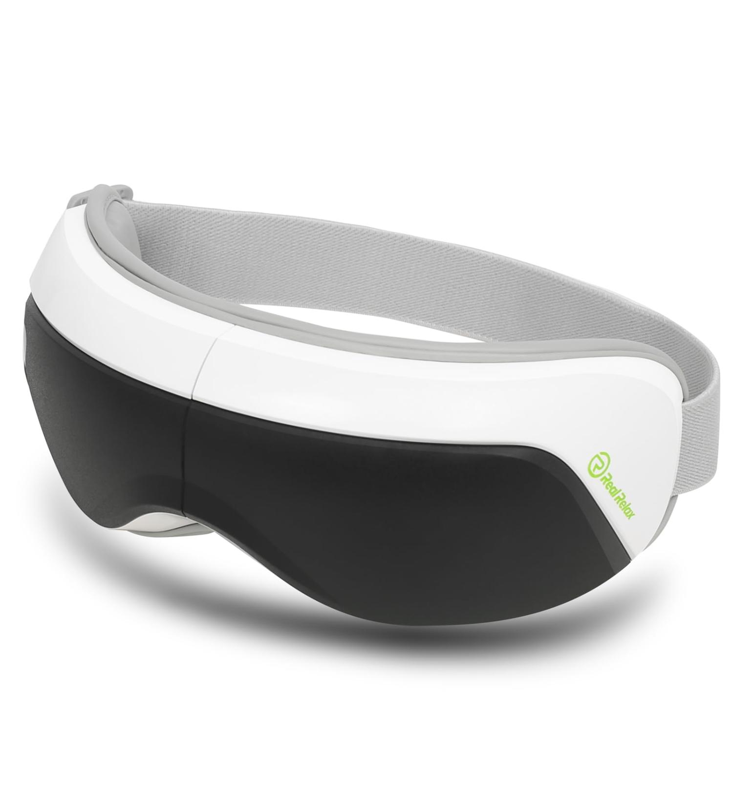 Real Relax Eye Massager with Bluetooth & Heating - Relieve Eye Strain Dark Circles & Dry Eyes | Perfect Birthday Gift - Buy Online on GoSupps.com