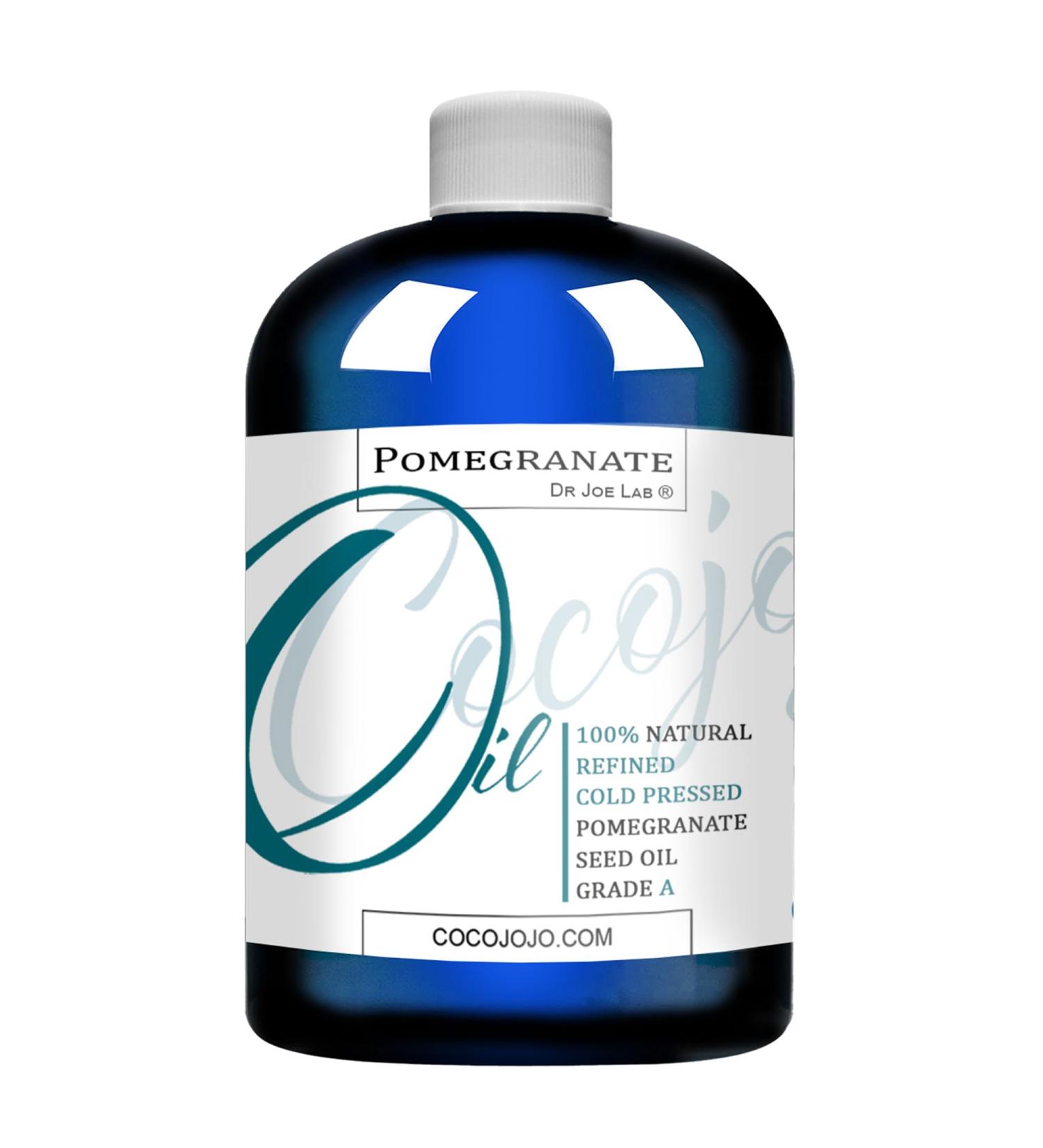 cocojojo Pomegranate Oil 100% Pure Seed Oil Cold Pressed 8 oz Refined Skin Hair Nails Cuticles Premium Grade 8 Fl Oz (Pack of 1)