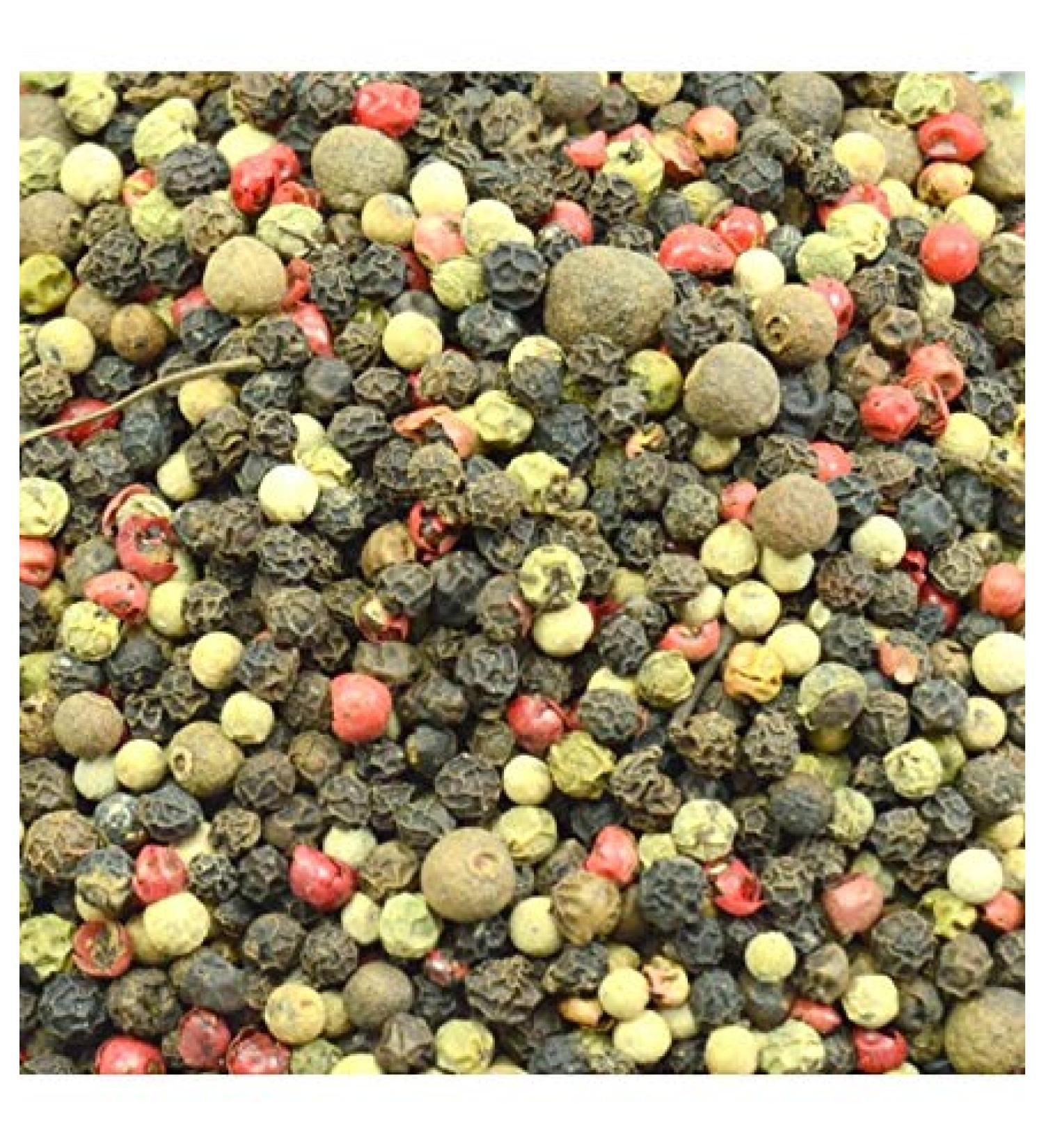 Lot de 5 poivrons (noir blanc rose vert jama que) - 380 g