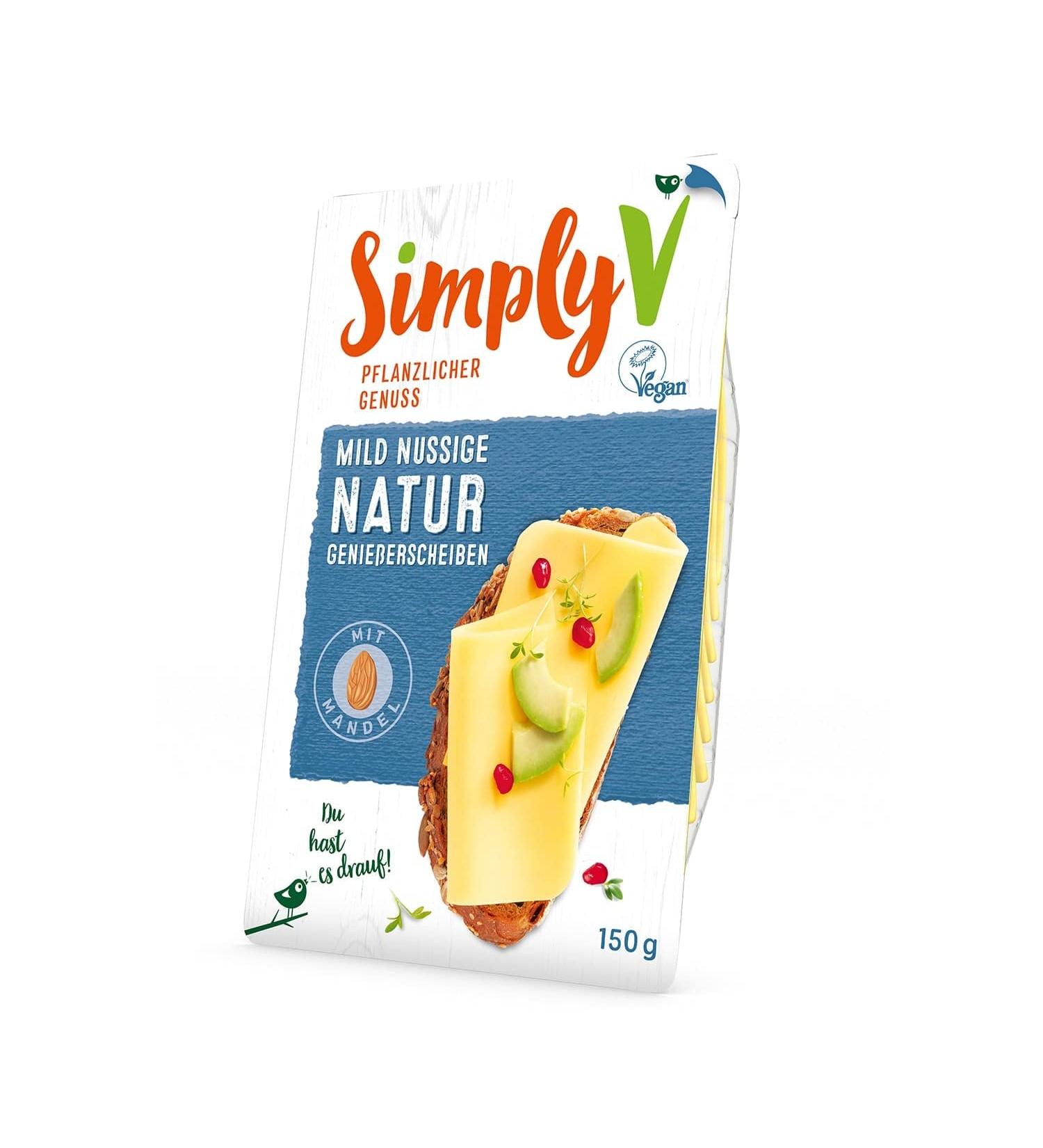 EVA Simply V Natural gourmet slices Vegan Kaas Alternatief 150g x 6 900g