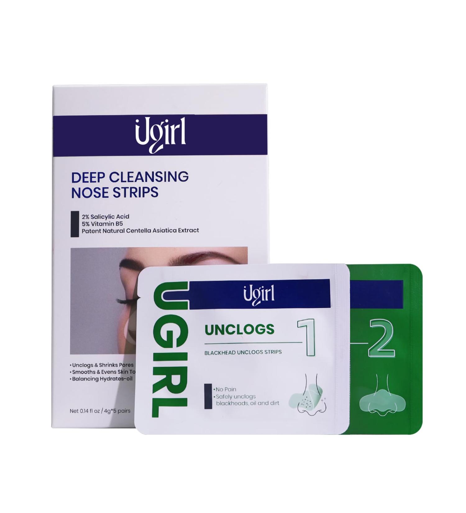 Effective Blackhead Remover Strips - 5 Pairs for Instant Blackhead & Pore Unclogging | Non-Comedogenic Nose Pore Patches - Buy Online on GoSupps.com