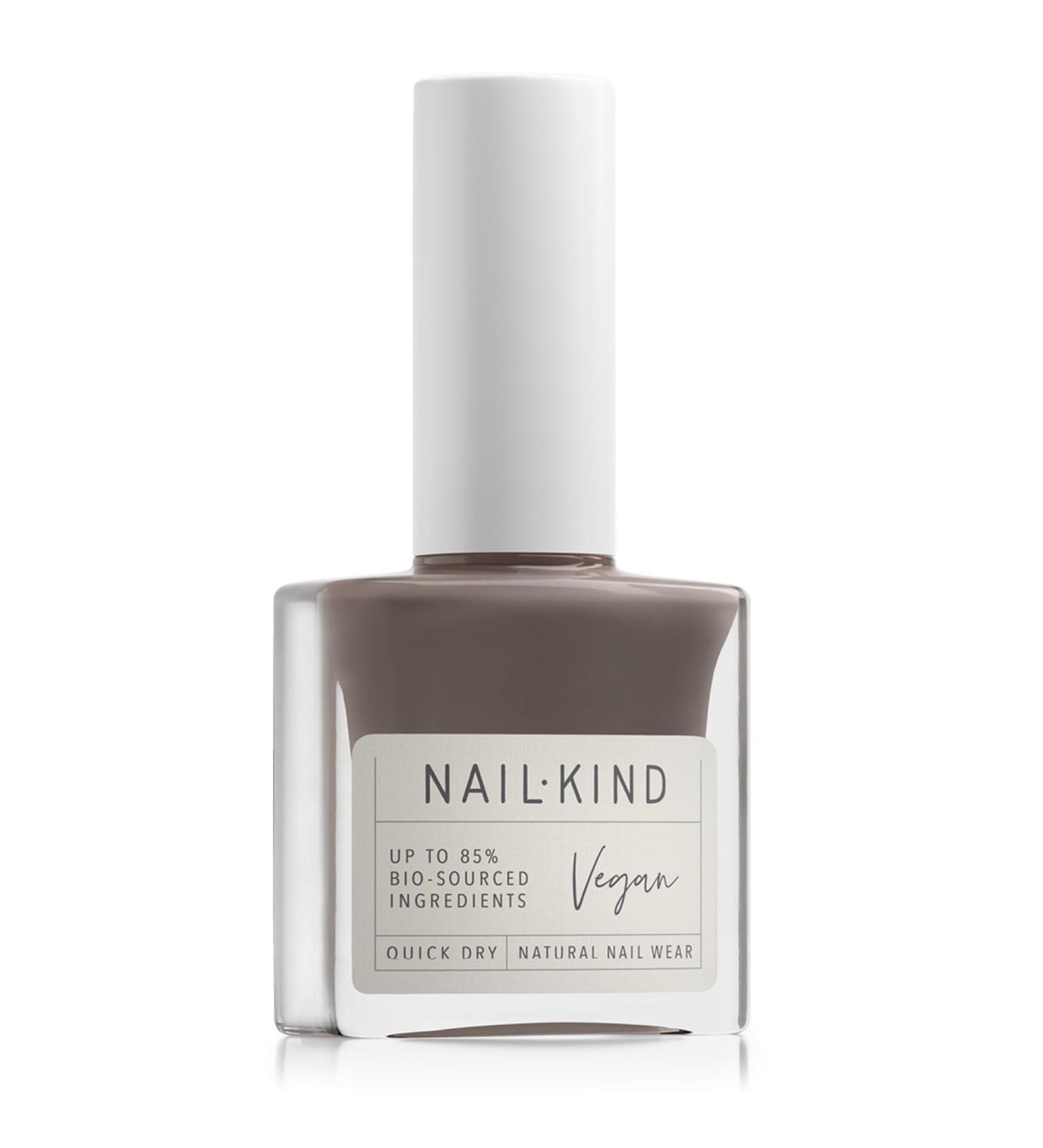 NAILKIND Grey Brown Nail Polish - Nutz - Classic Nail Varnish - Vegan Nail Lacquer + Peta Certified + Cruelty Free - Quick Drying & Long Lasting - Chip Resistant Manicure - 8ml - Buy Online on GoSupps.com