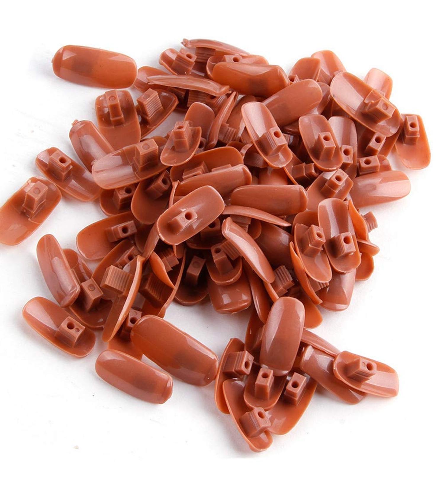 200 Pcs Removable False Nail Tips for Training Manicure - PP Material DIY Nail Art Accessory - Buy Online on GoSupps.com