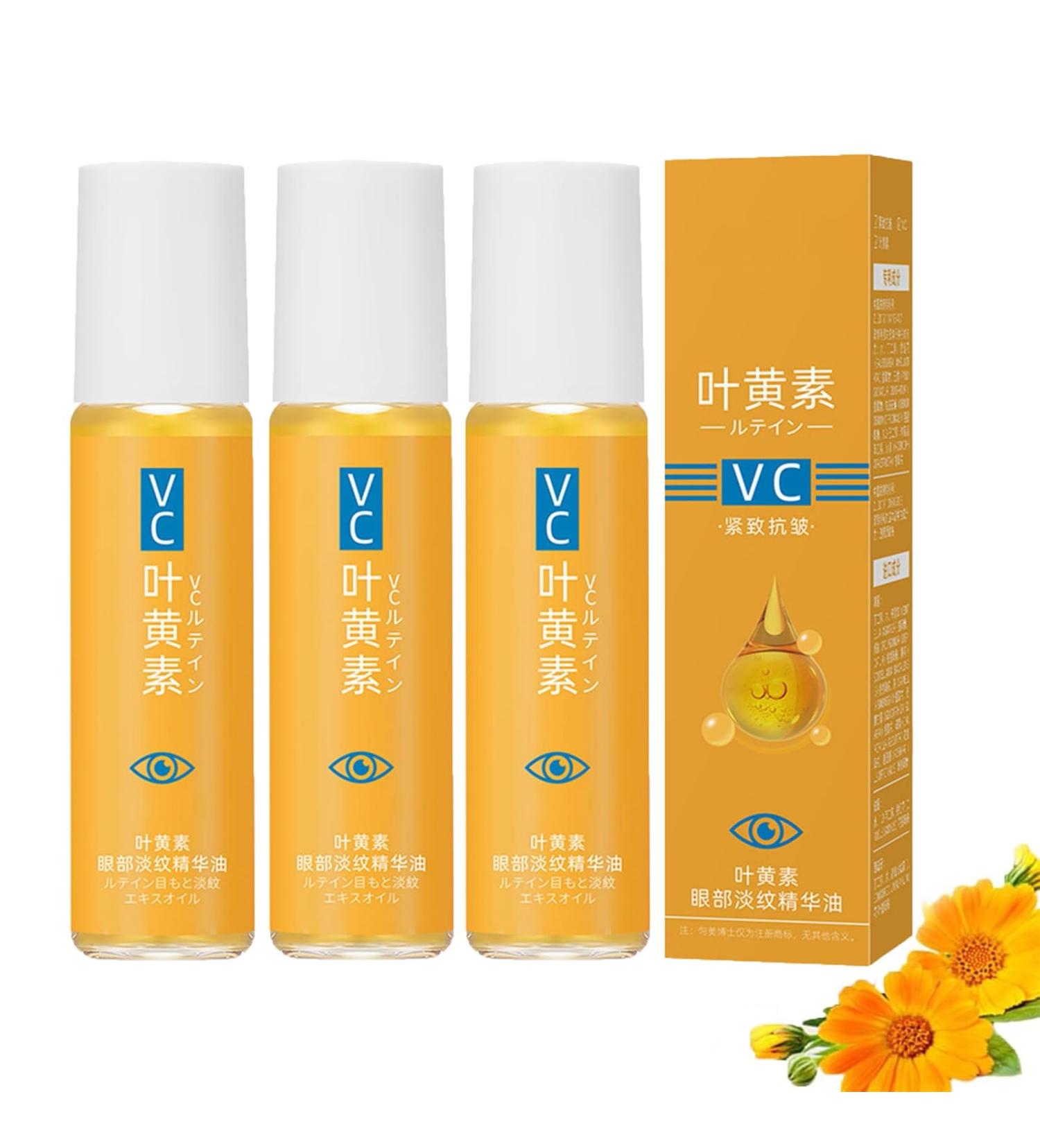 BAInuai 3 pieces Lutein eye wrinkle oil antiaging VC Eye Essence oil lutein antiwrinkle oil for improved wrinkles bags and circles under the eyes - Buy Online on GoSupps.com