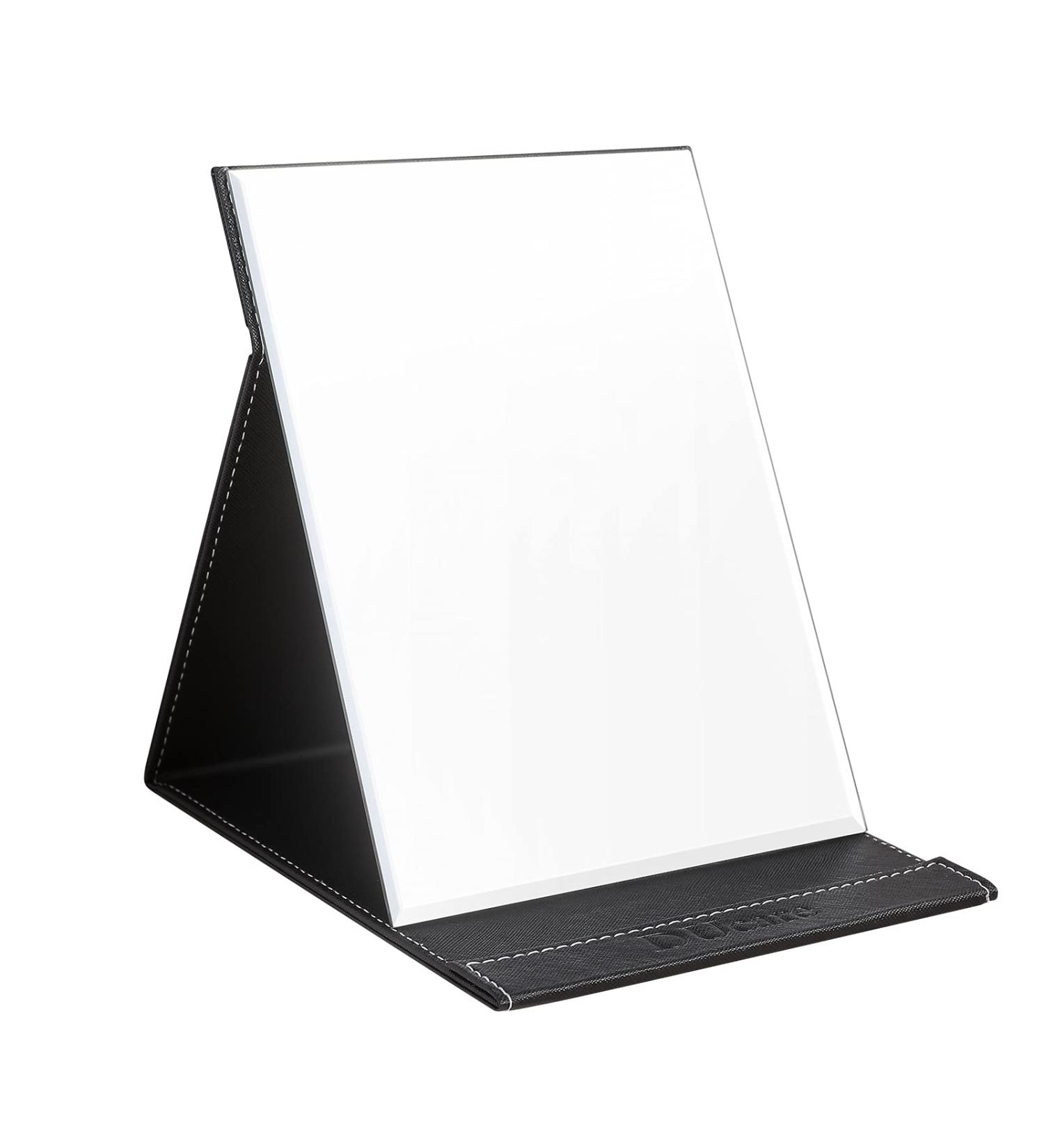 DUcare Portable Folding Makeup Mirror - Large Black | Vanity Mirror with Stand - Buy Online on GoSupps.com