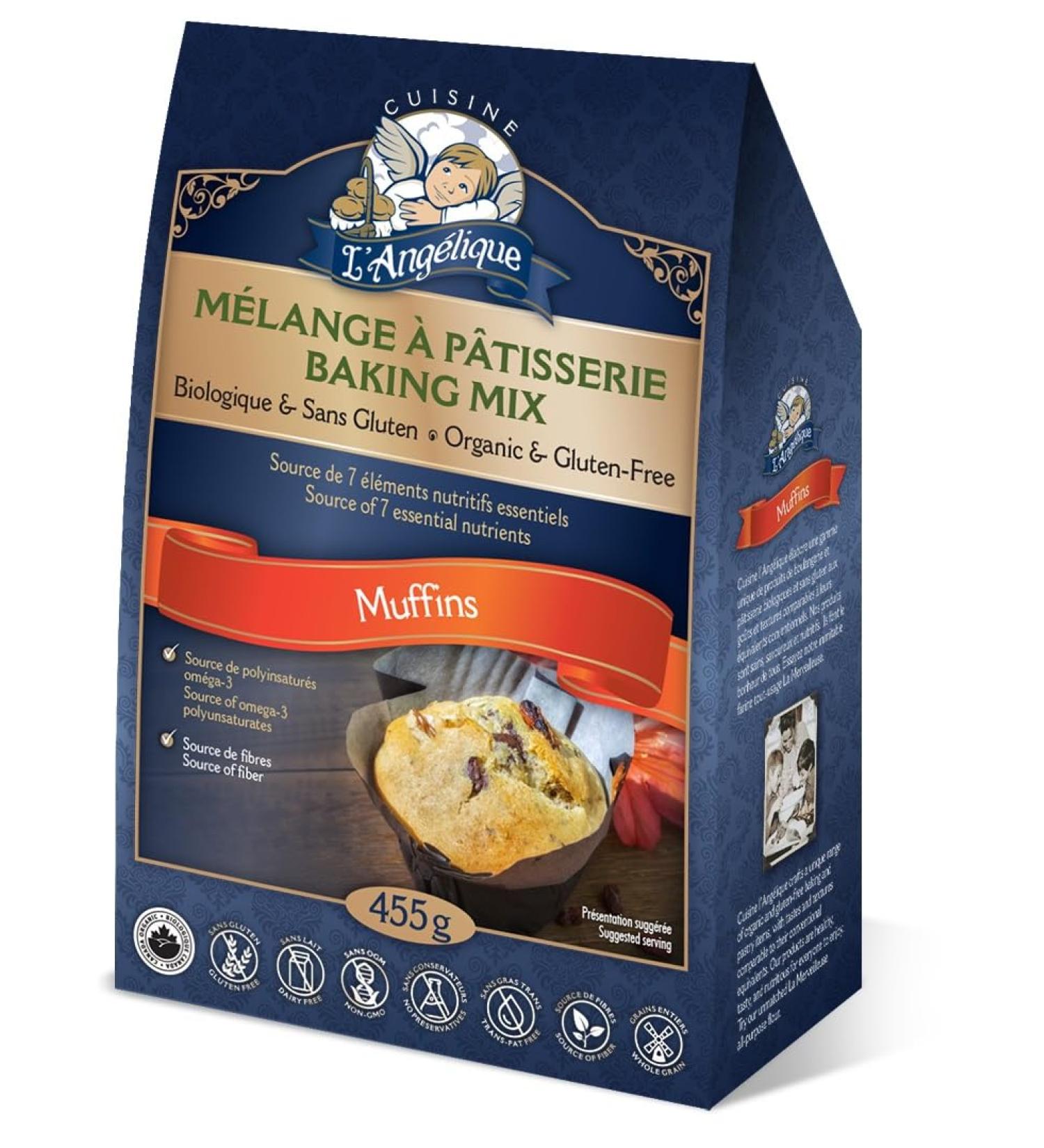 Cuisine L' Angelique Gluten-Free & Organic Muffin Mix 455g Muffin 455 g (Pack of 1) - Buy Online on GoSupps.com
