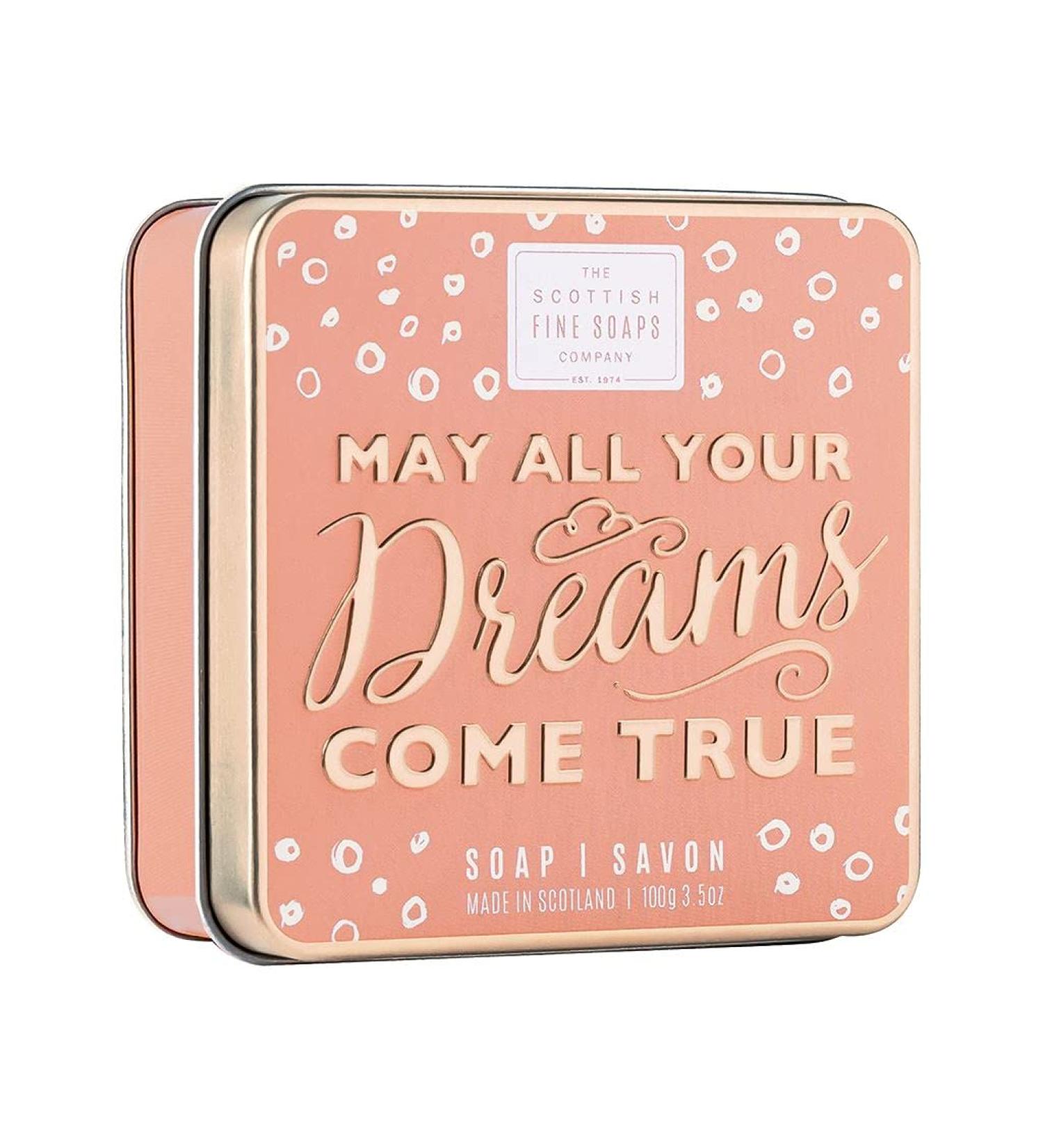 Scottish Soaps May all your Dreams come True Soap in a Tin 100g