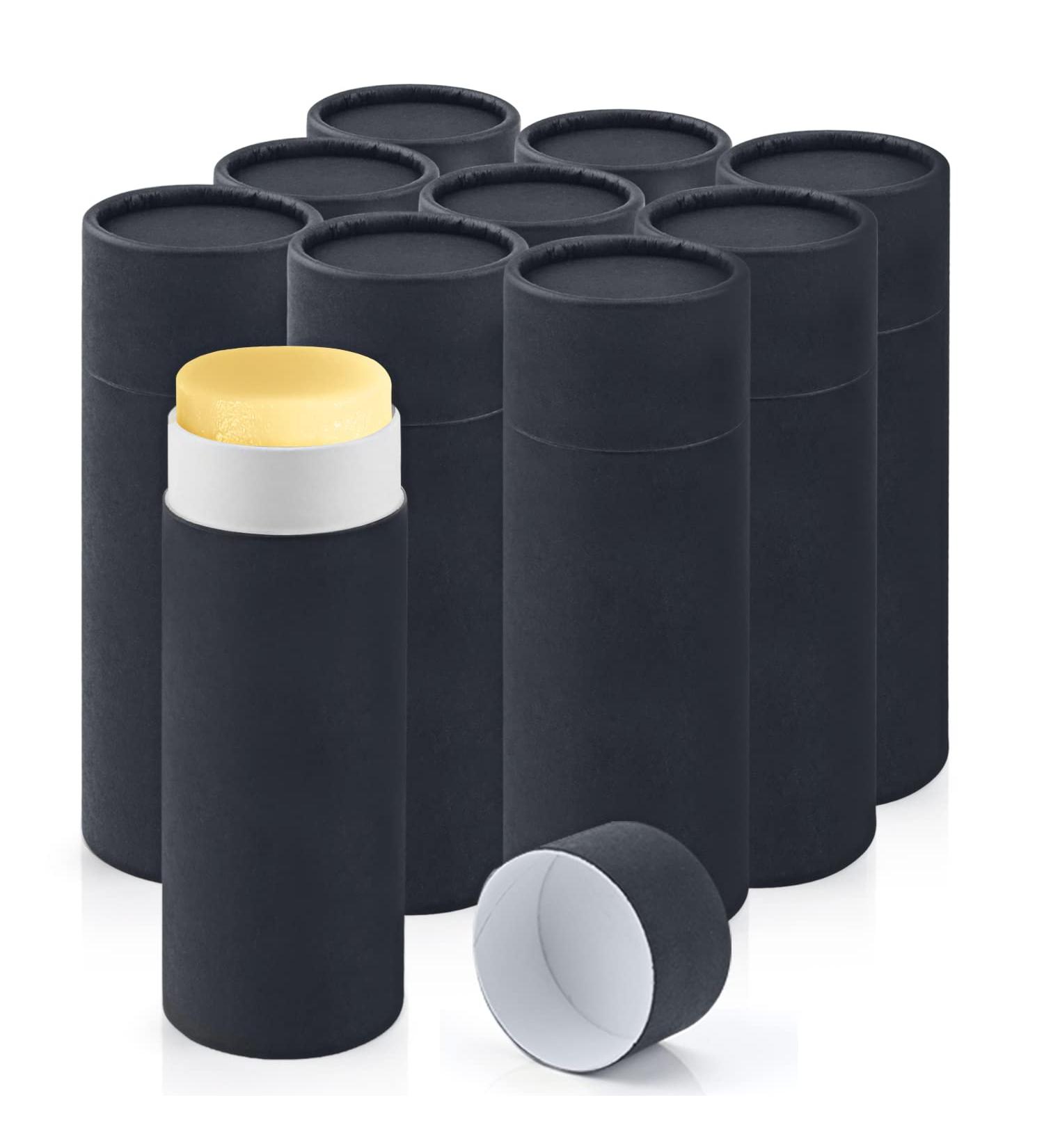 MuuuDM 2.5oz Paperboard Deodorant Containers - Set of 10 | Push-Up Style | Eco-Friendly Cardboard | DIY Natural Deodorant & Lotion Bars Holder - Buy Online on GoSupps.com