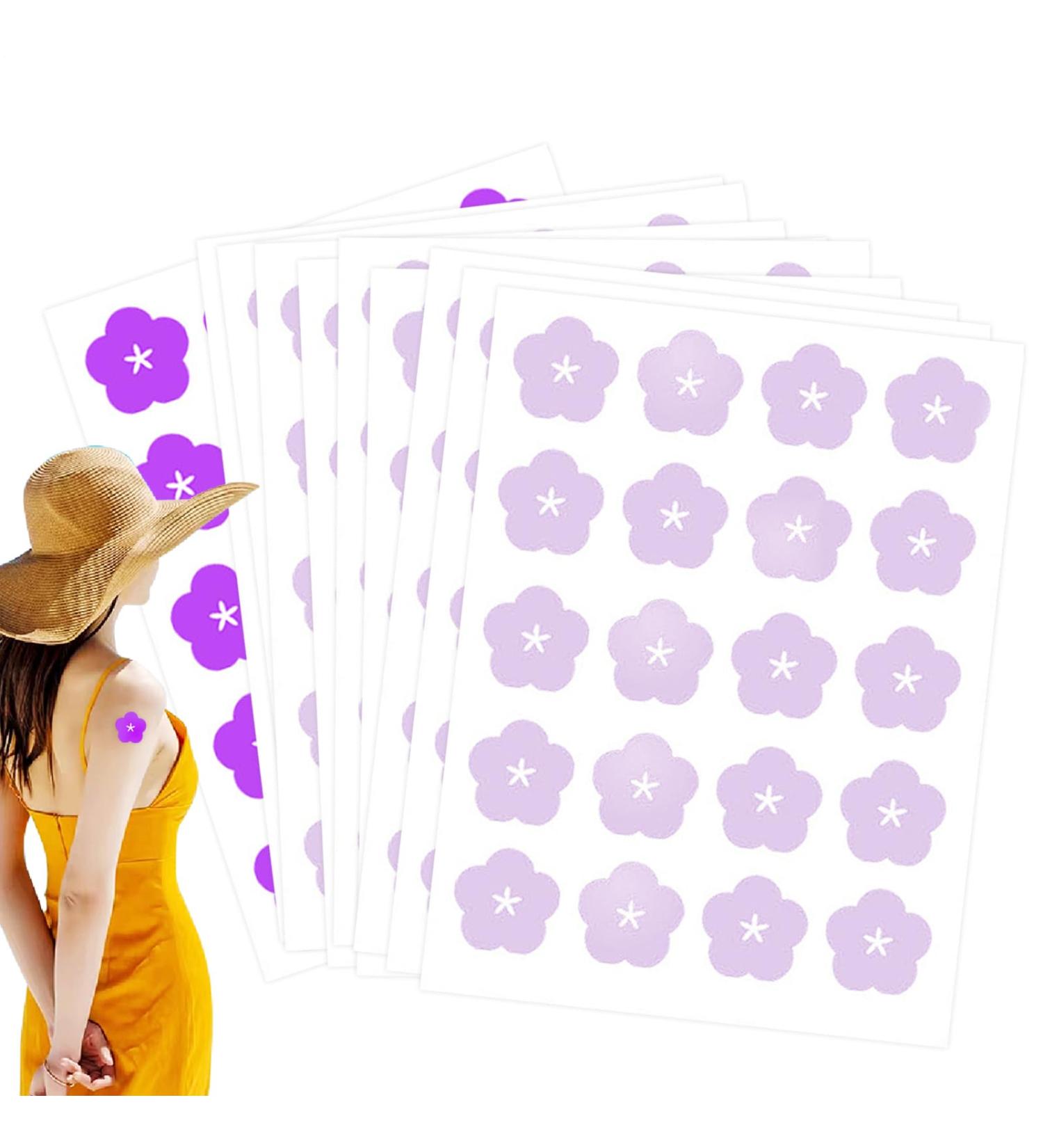 Stickers UV Soins de la peau | Patches d'alerte adh sive florale | Marqueurs solaires r utilisables de 200 packs pour la et la r application de l' cran solaire | Indicateurs intelligent - Buy Online on GoSupps.com