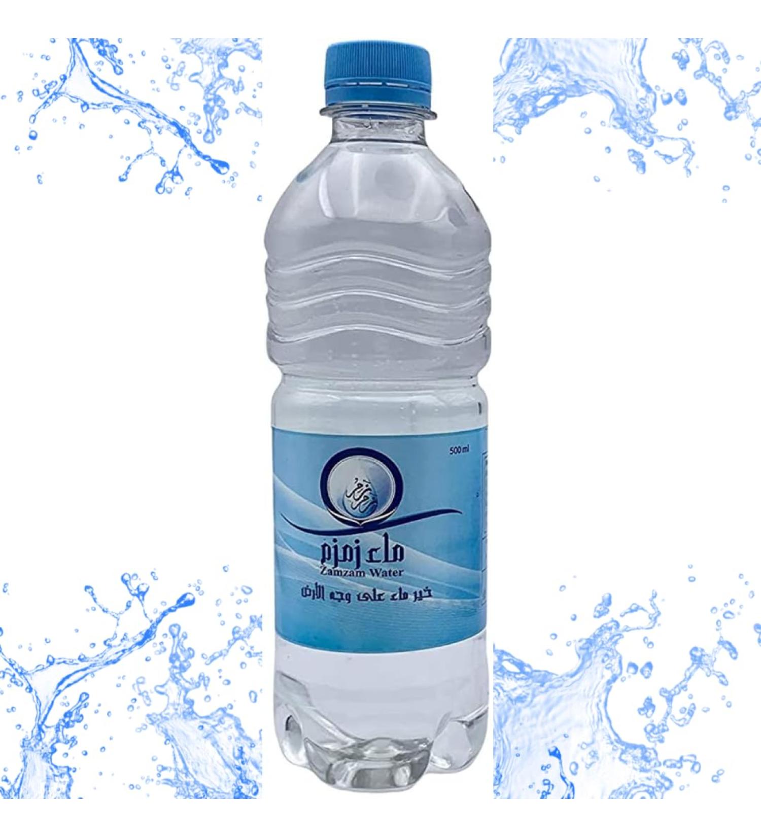 Zamzam Water - 500ml (50cl) - Authentic from (Mecca) Makkah in Saudi Arabia - Mineral water from the well of Zam zam - Buy Online on GoSupps.com